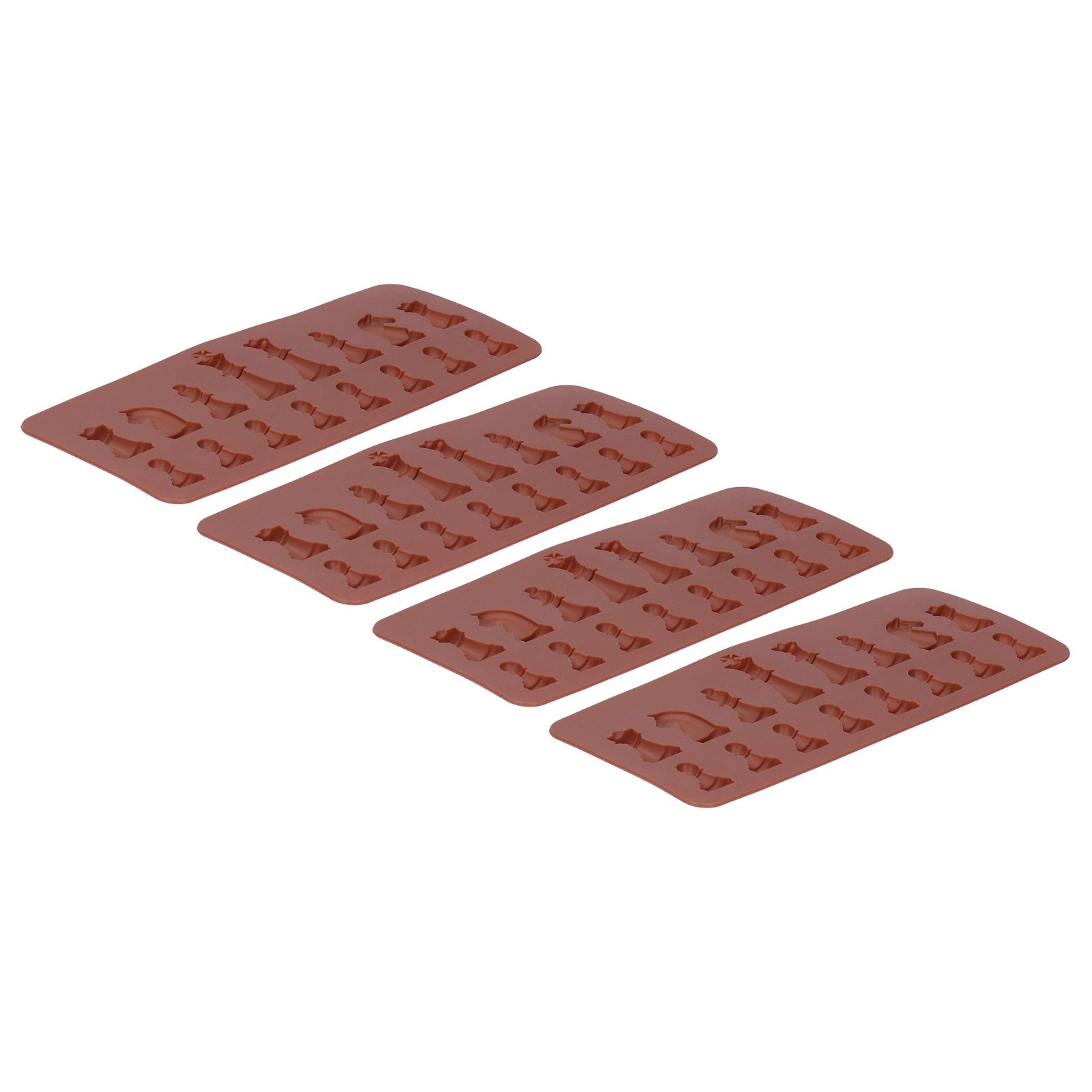 4PCS Chess Shape Silicone Mold Chocolate Cake Mold for DIY Making Baking Supplies view 3
