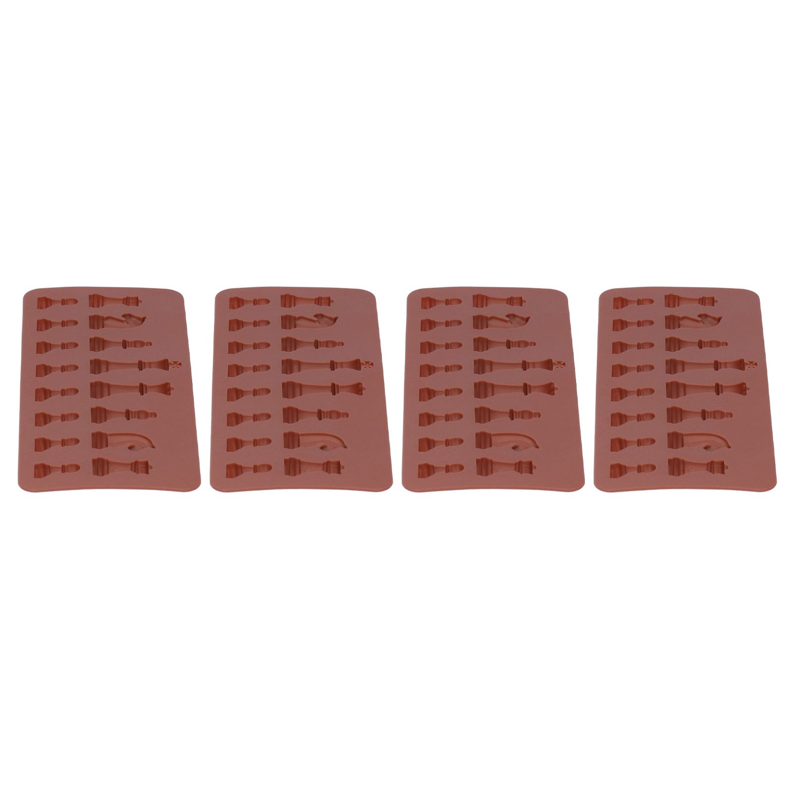 4PCS Chess Shape Silicone Mold Chocolate Cake Mold for DIY Making Baking Supplies view 6