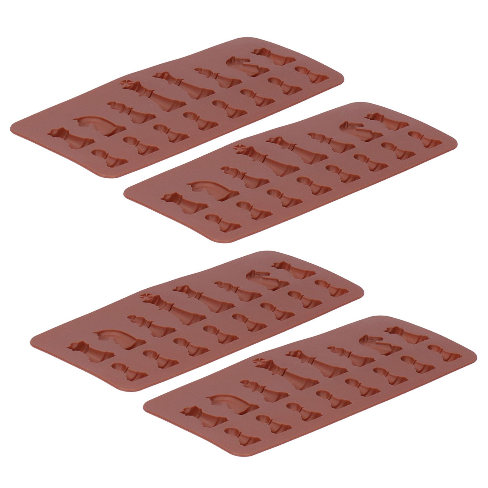 4PCS Chess Shape Silicone Mold Chocolate Cake Mold for DIY Making Baking Supplies view 7
