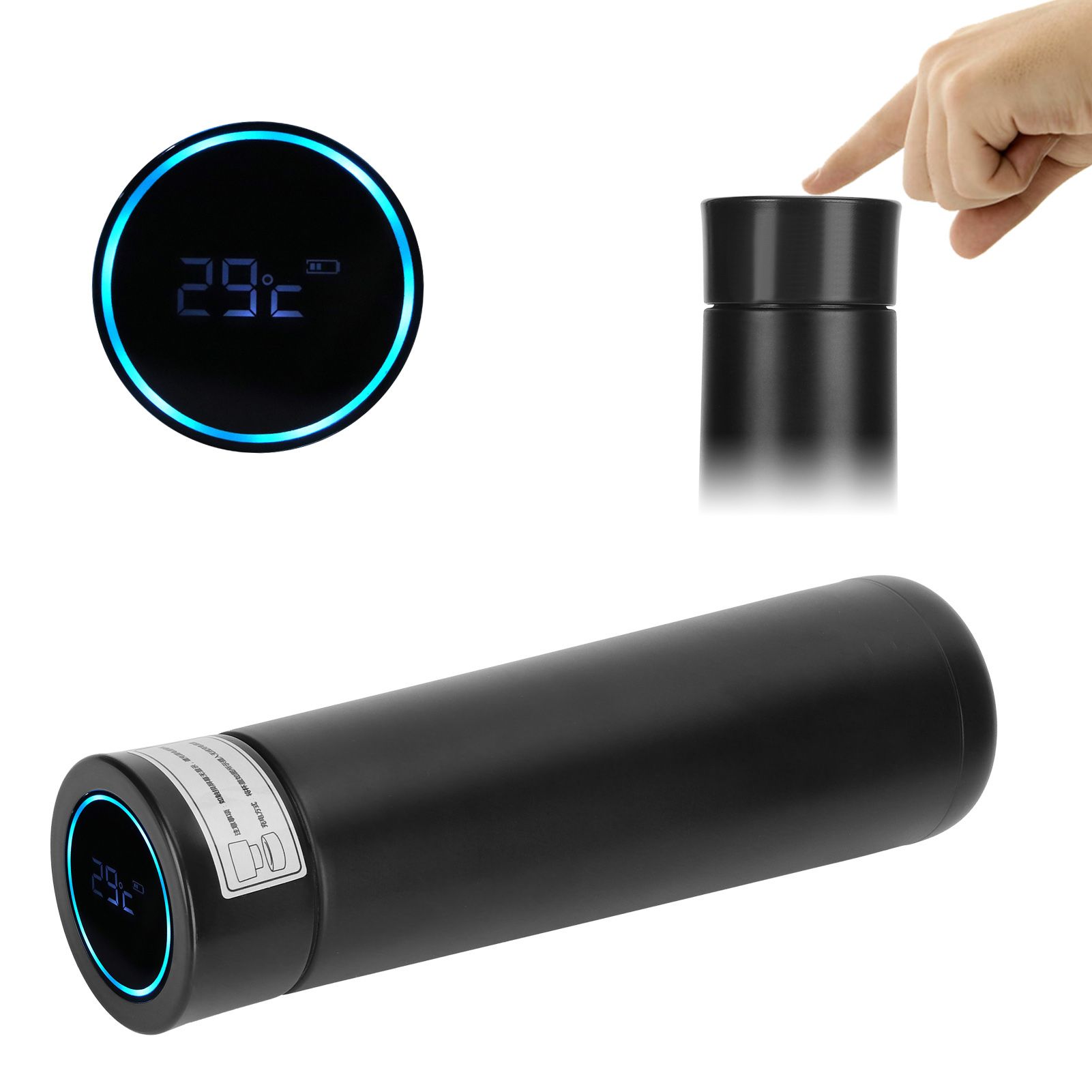 Smart Water Bottle Touch Temperature Display Timed Reminder USB Power view 9