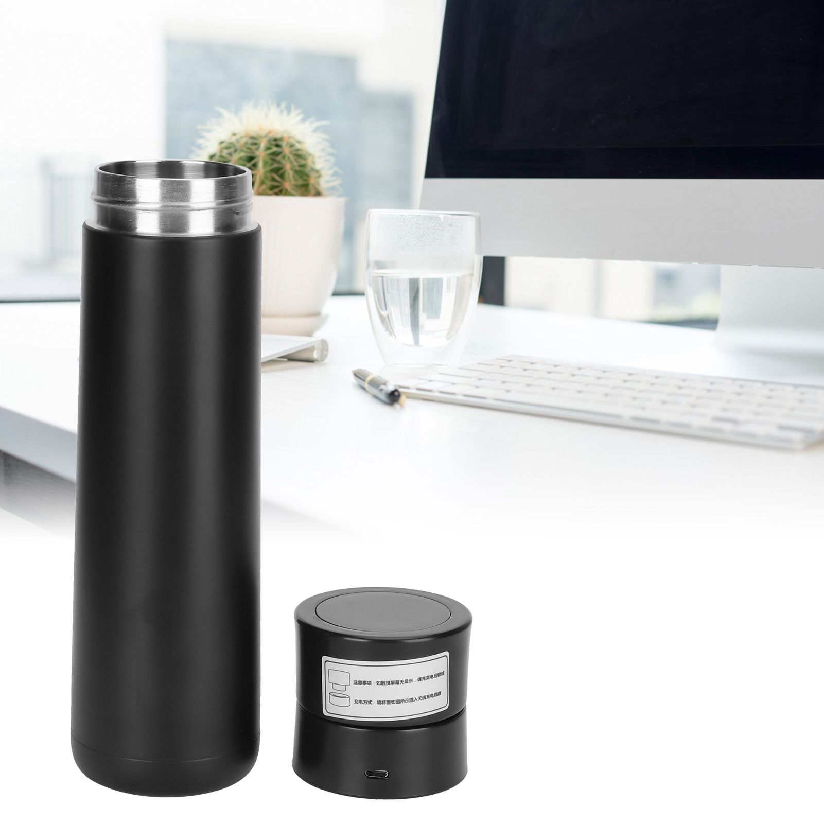 Smart Water Bottle Touch Temperature Display Timed Reminder USB Power view 10