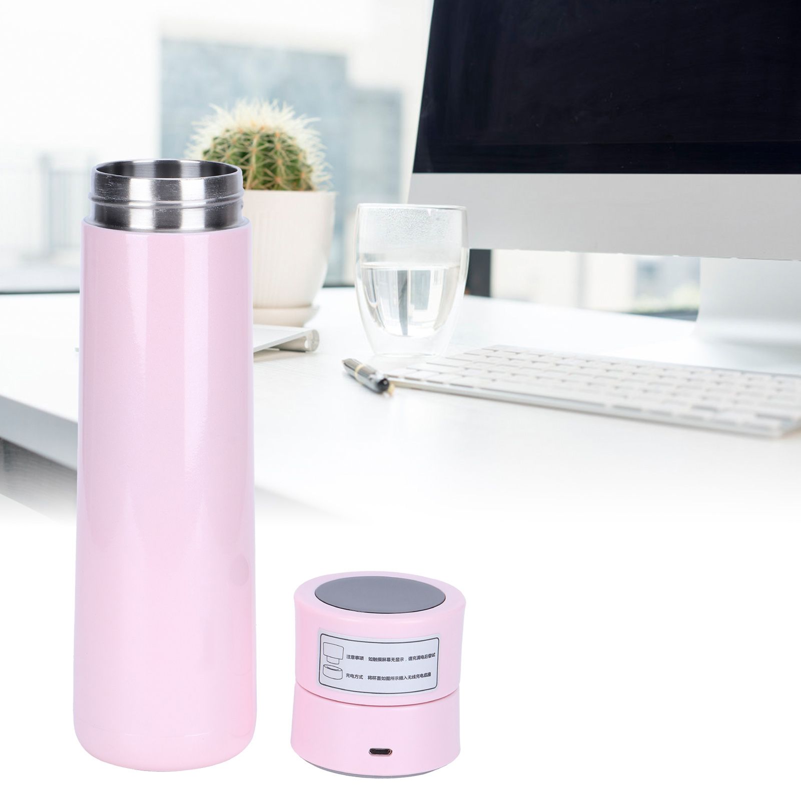 Smart Water Bottle Touch Temperature Display Timed Reminder USB Power view 10