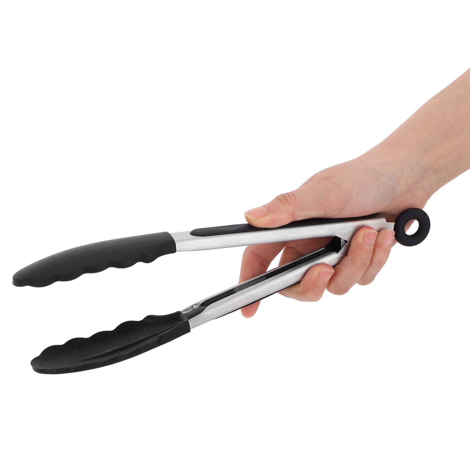 4Pcs set Kitchenware Non Stick Silicone Spatula Slotted Turner Food Tongs Kit view 11