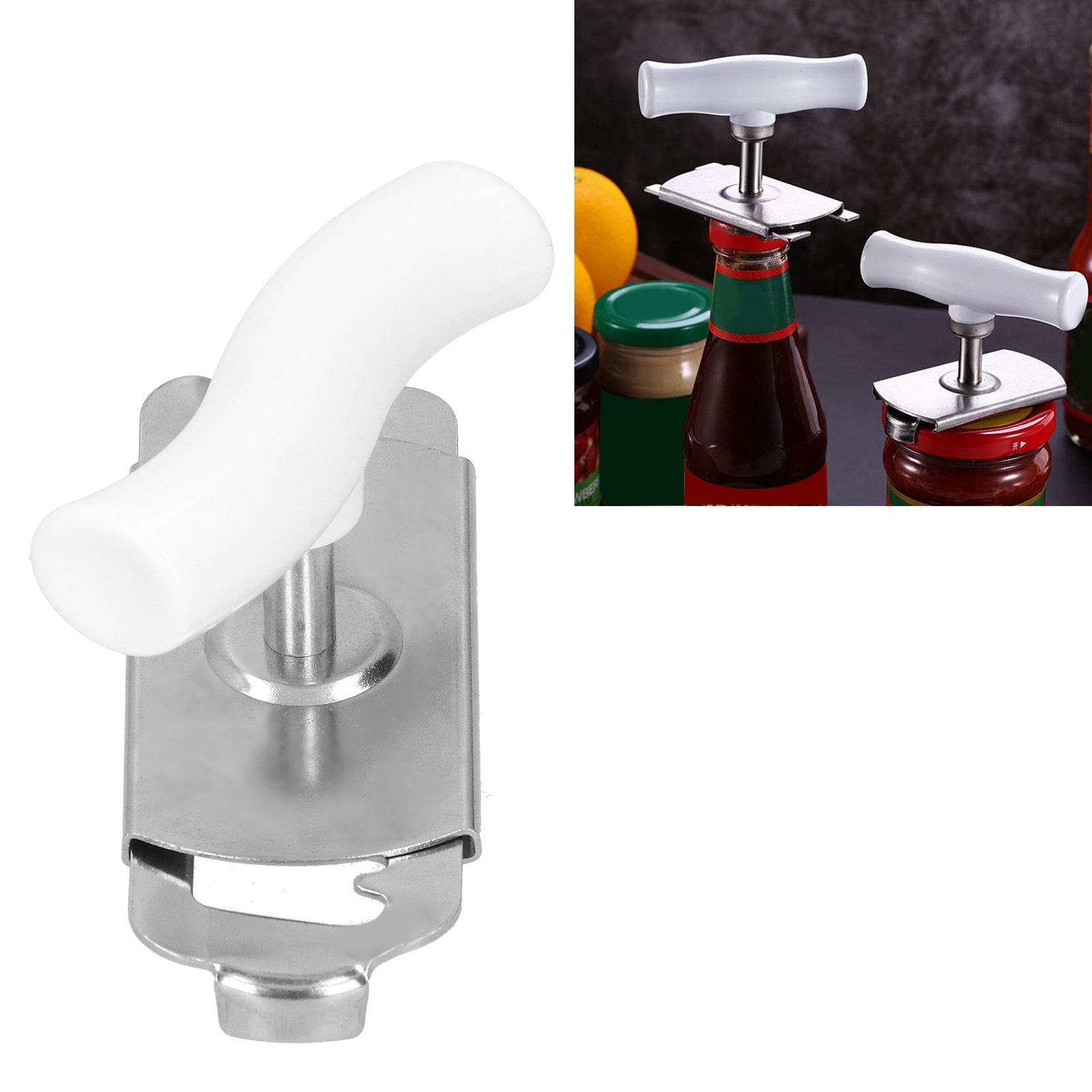 Bottle Opener Stainless Steel Adjustable Telescopic Manual Can Opener Kitchen view 9