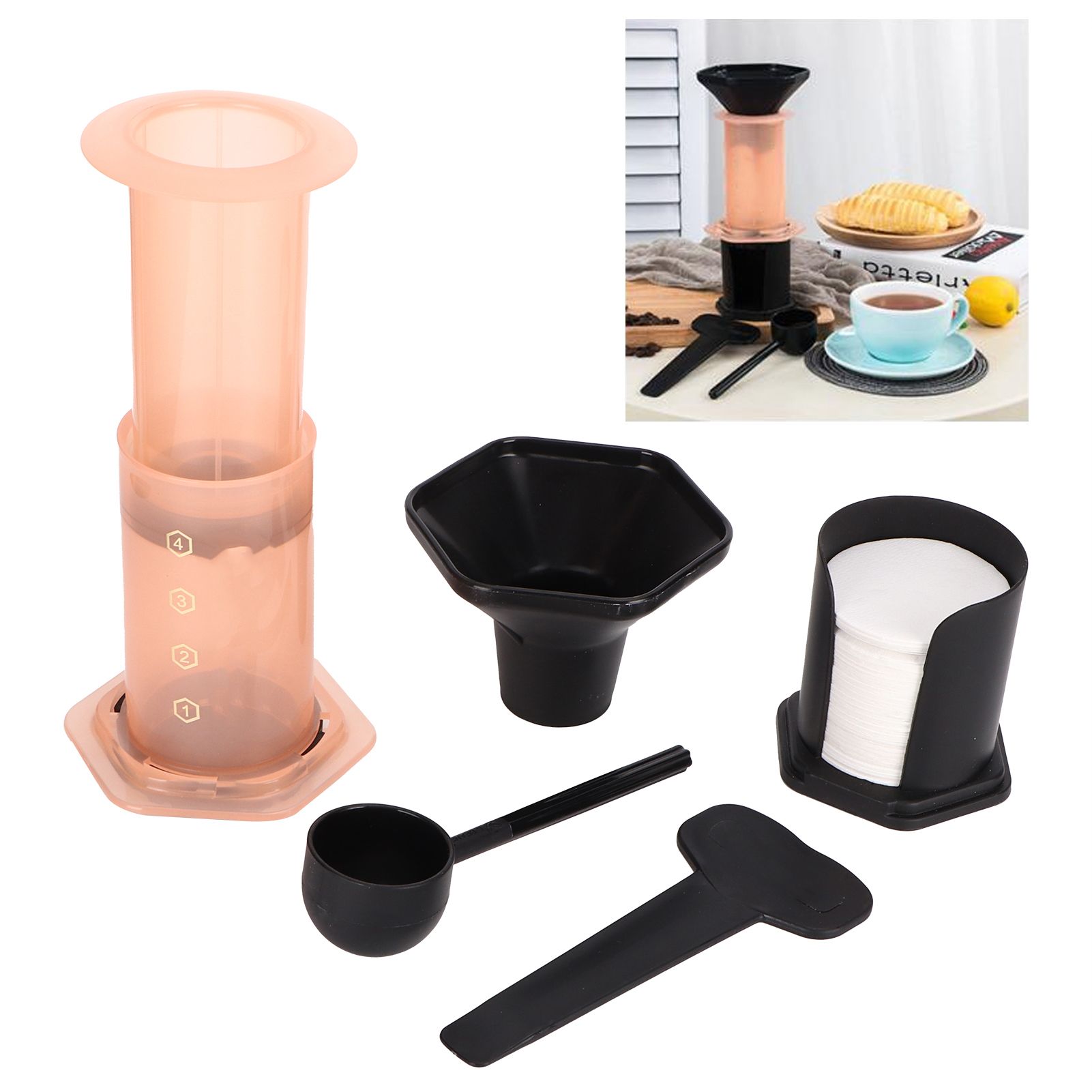 Coffee Press Portable Coffee Maker Household Press Drip Coffee Machine with view 9