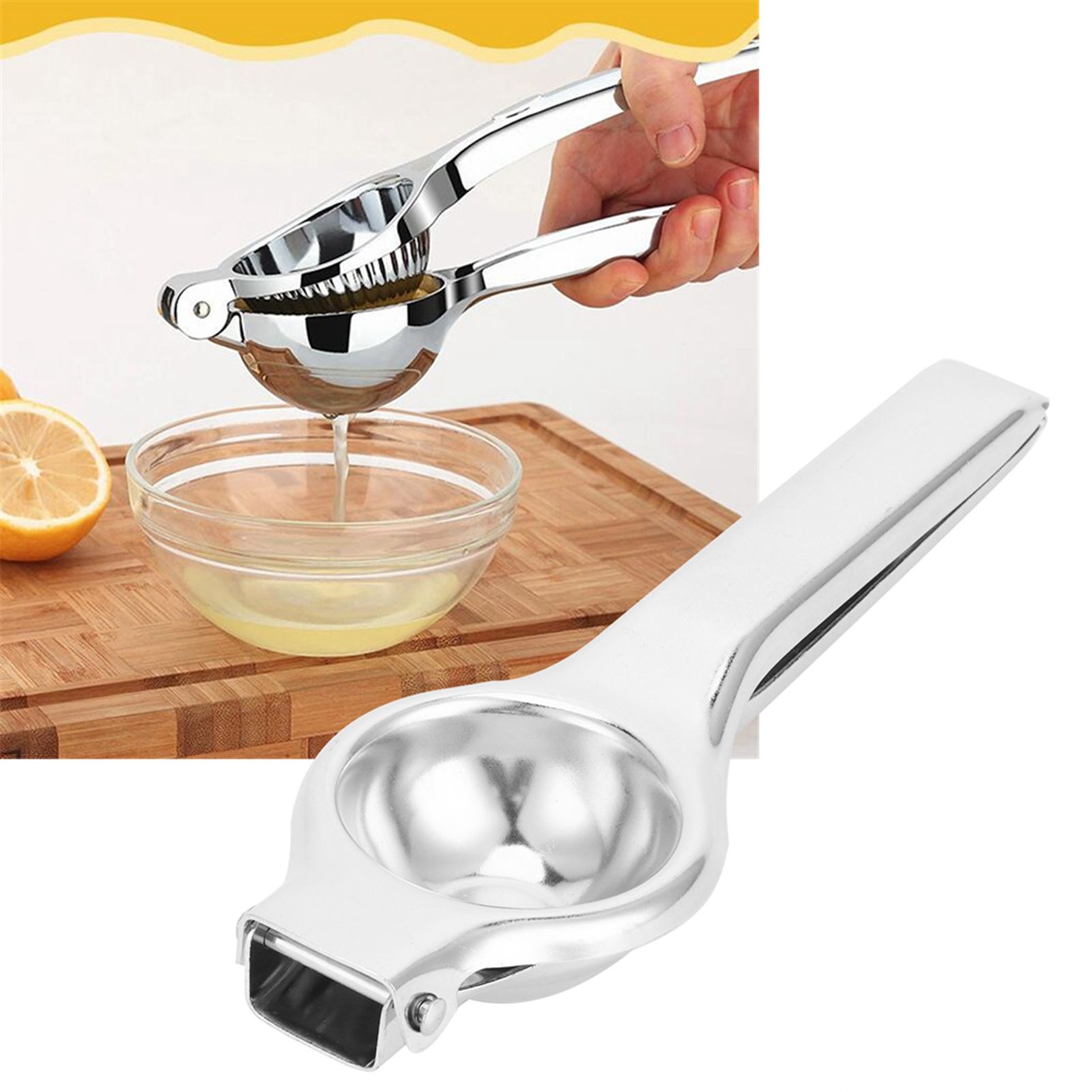 Manual Citrus Juicer Hand Orange Squeezer Lemon Fruit Juicer Stainless Steel view 9