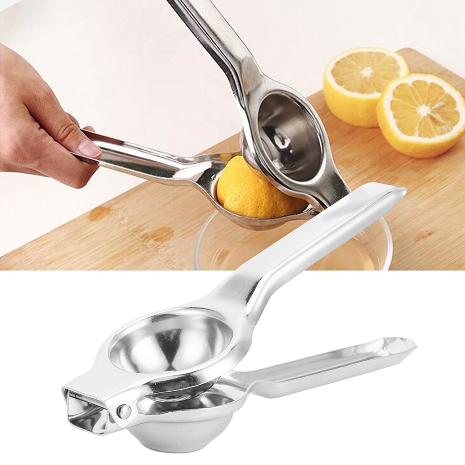 Manual Citrus Juicer Hand Orange Squeezer Lemon Fruit Juicer Stainless Steel view 10