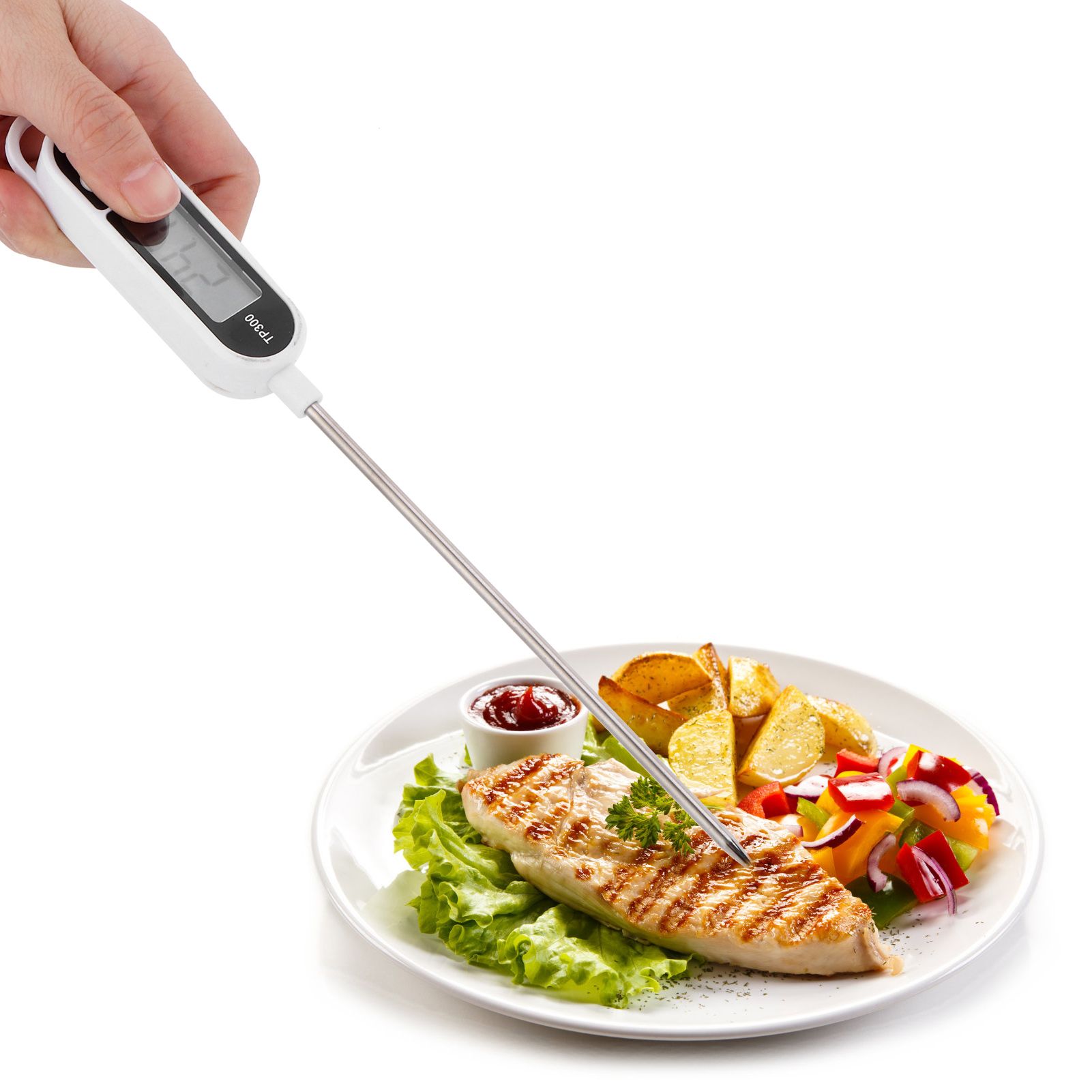 Food Thermometer Electronic Thermometer for Testing Liquid Water Baby Milk Oil view 9