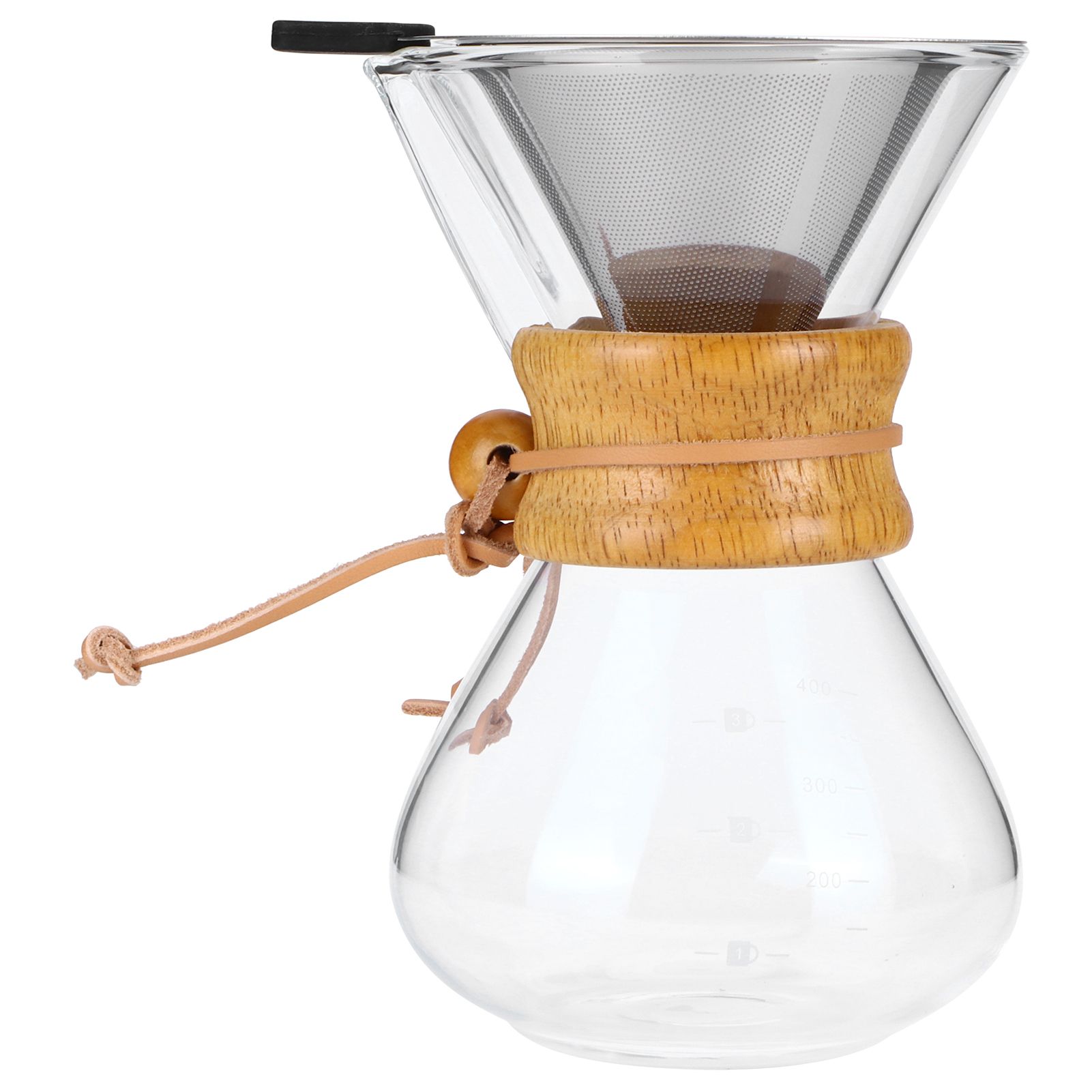 Coffee Maker High Temperature Resistant Glass Coffee Drip Brewing Pot with view 4