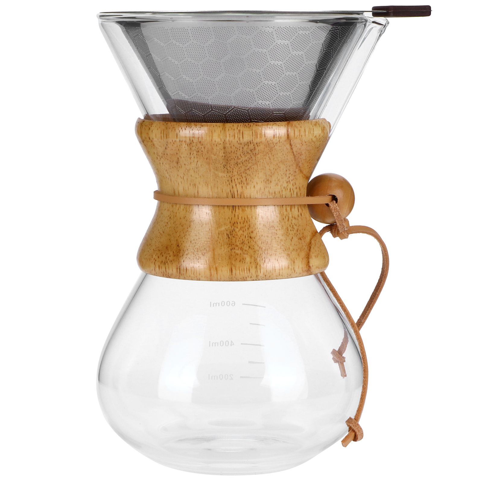 Coffee Maker High Temperature Resistant Glass Coffee Drip Brewing Pot with view 3