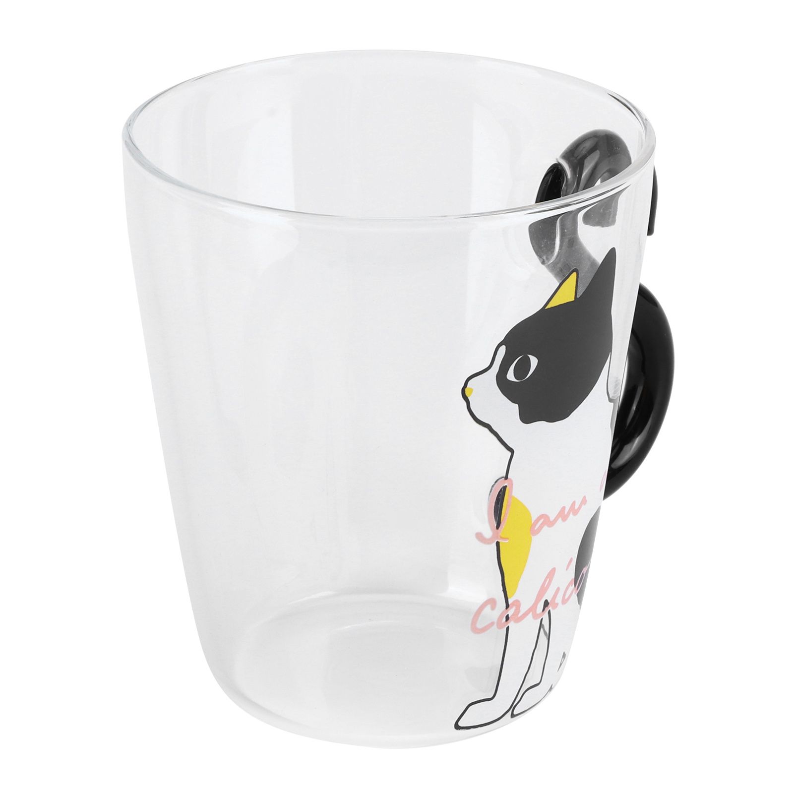 Cat Cup Coffee Milk Tea Water Glass Kids Bottle Transparent HeatResistant
