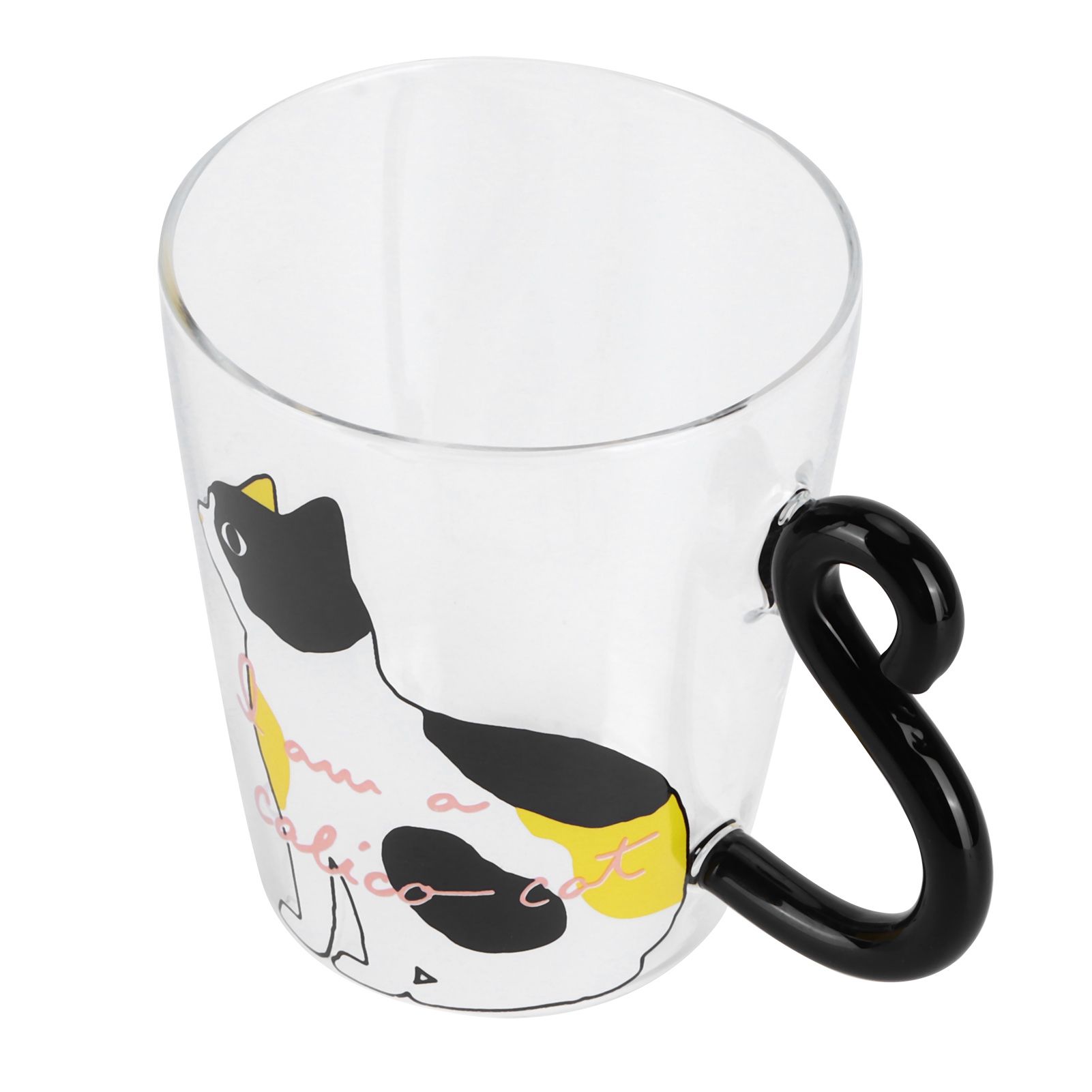 Cat Cup Coffee Milk Tea Water Glass Kids Bottle Transparent HeatResistant view 5