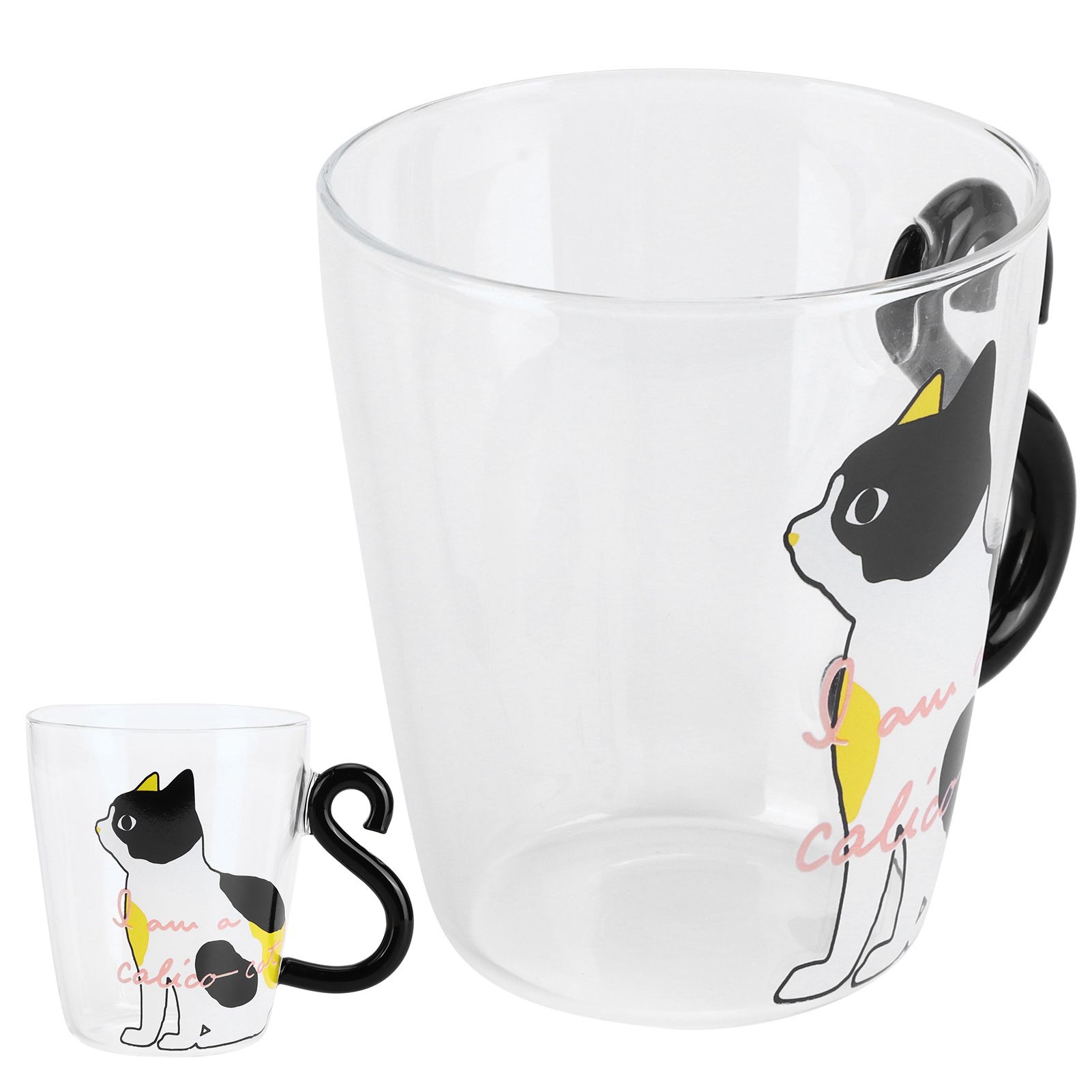 Cat Cup Coffee Milk Tea Water Glass Kids Bottle Transparent HeatResistant view 7