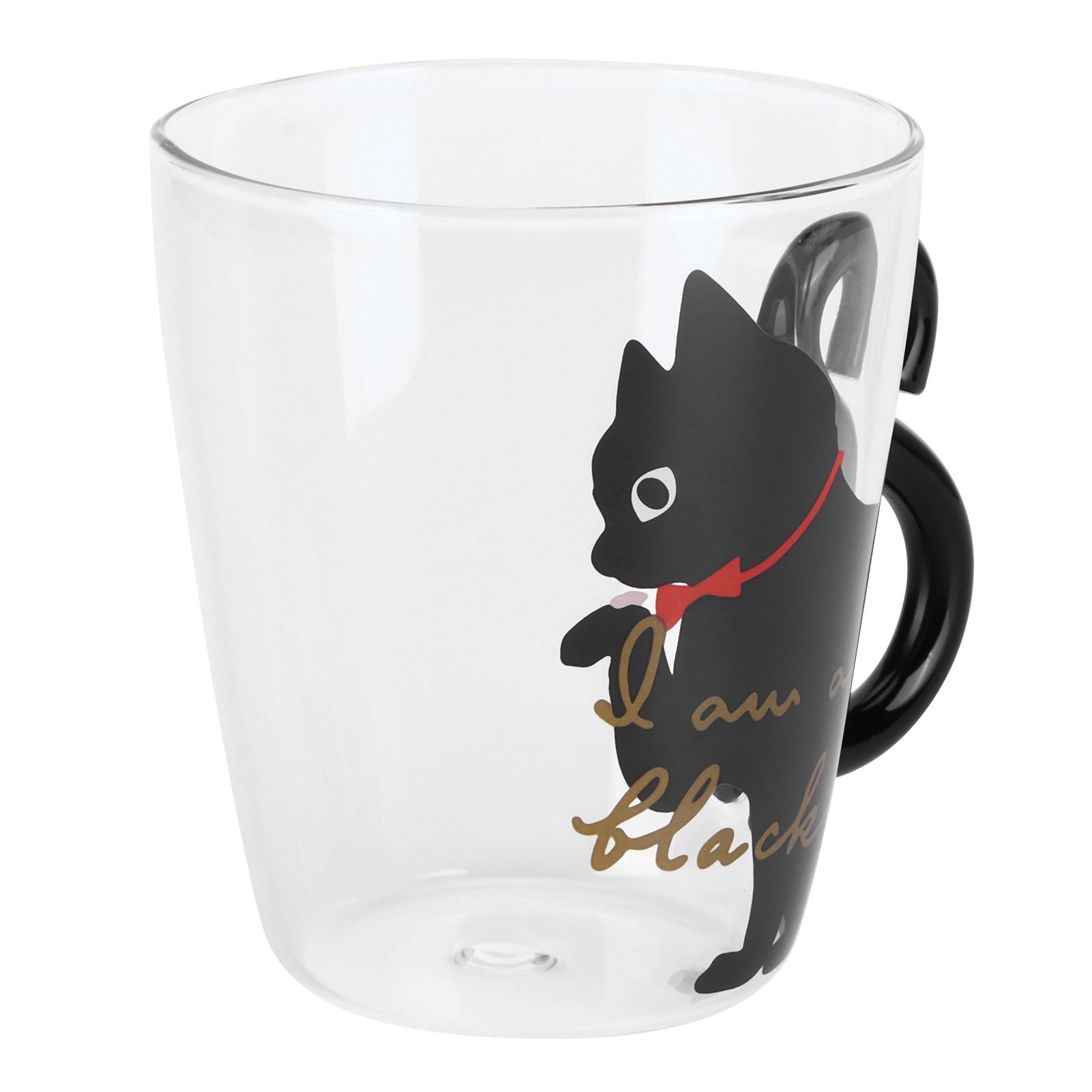 Cat Cup Coffee Milk Tea Water Glass Kids Bottle Transparent HeatResistant