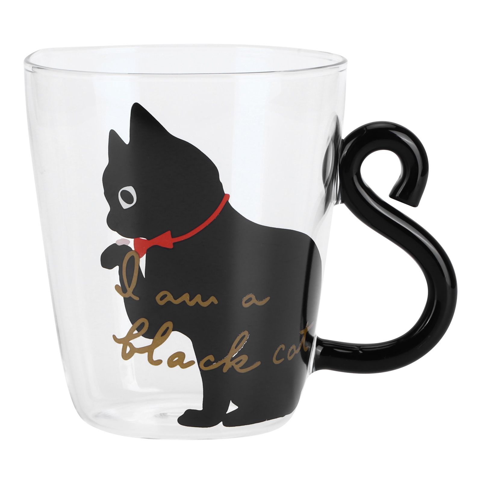 Cat Cup Coffee Milk Tea Water Glass Kids Bottle Transparent HeatResistant view 2