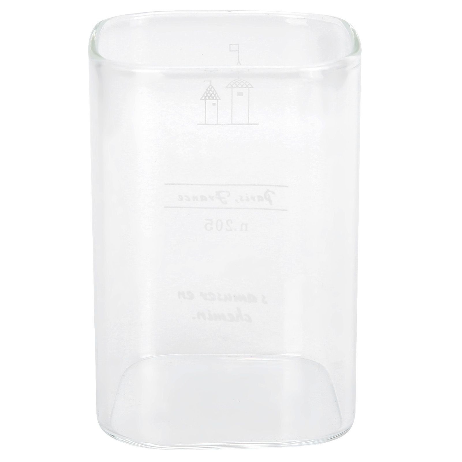 Square Glass Water Cup 240ml HeatResistant Beverage Drinking Mug Kitchen view 4