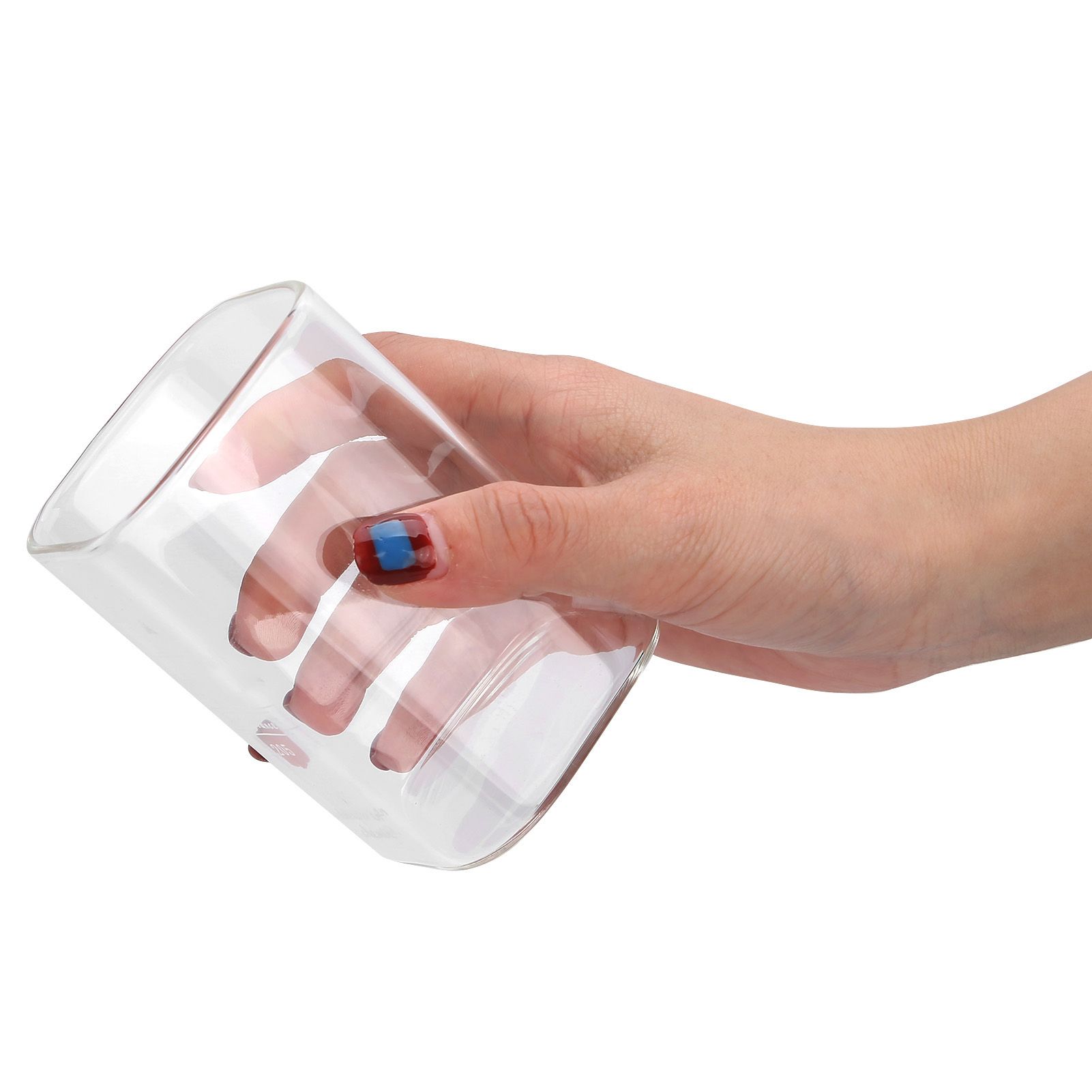 Square Glass Water Cup 240ml HeatResistant Beverage Drinking Mug Kitchen view 8