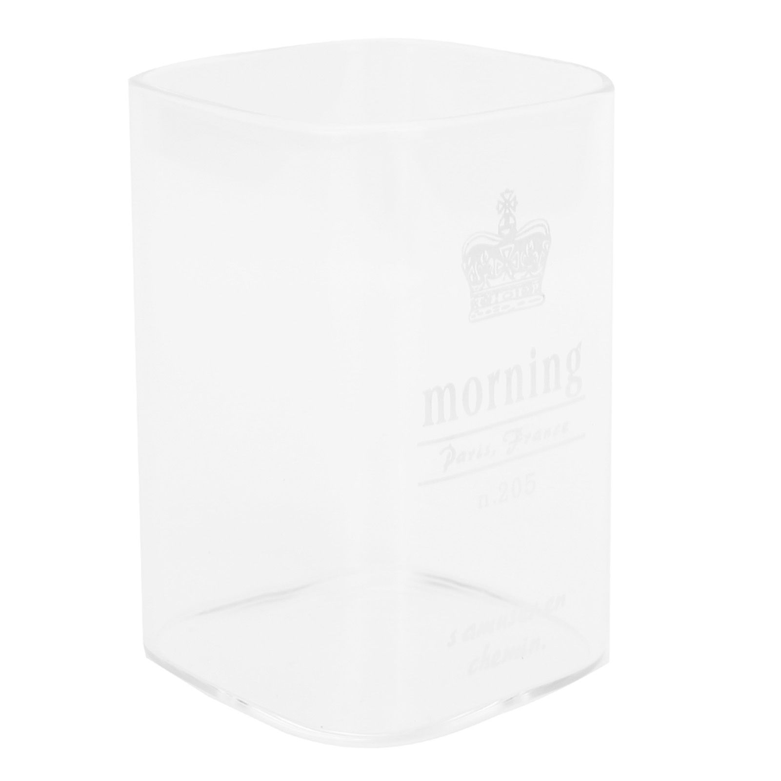 Square Glass Water Cup 240ml HeatResistant Beverage Drinking Mug Kitchen view 3