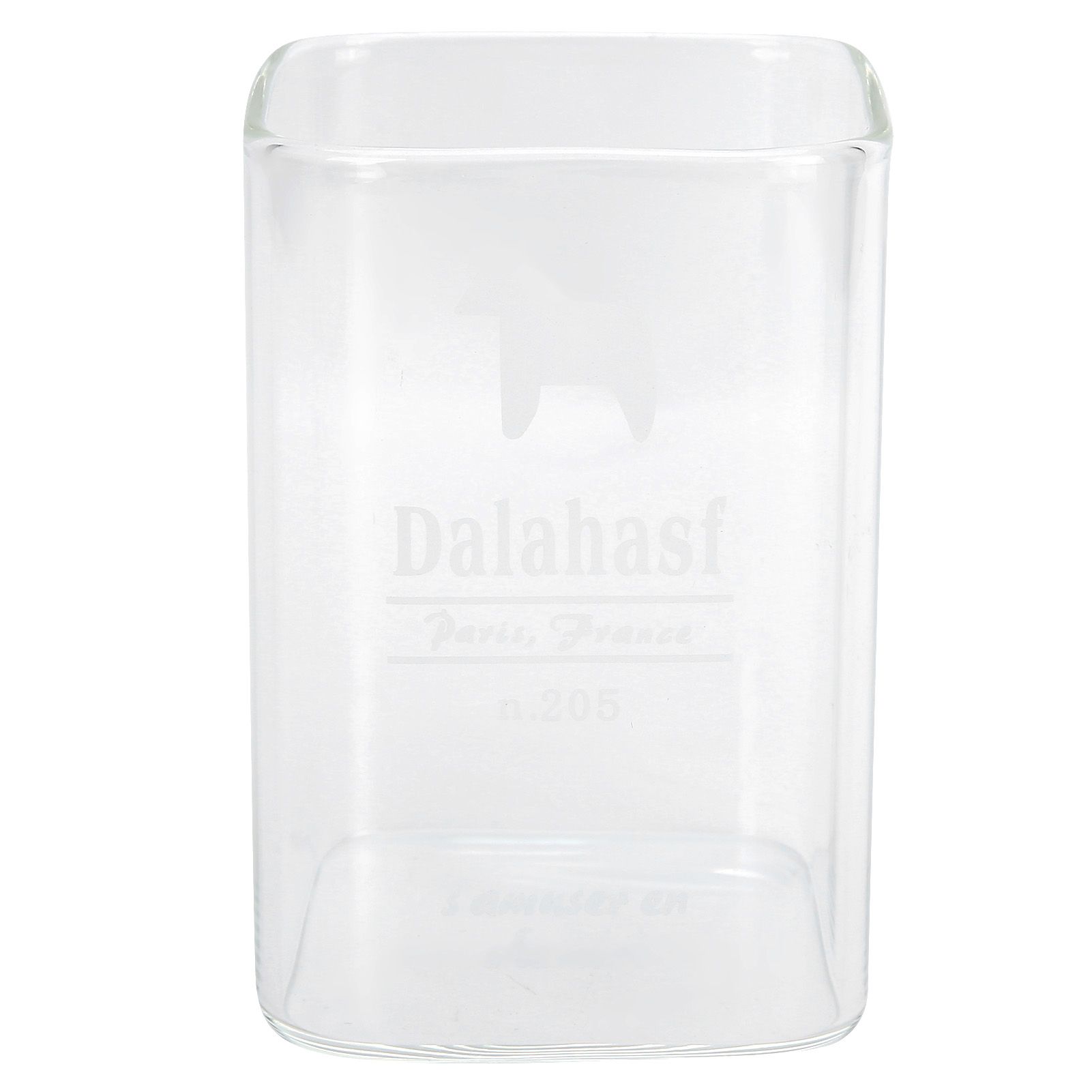 Square Glass Water Cup 240ml HeatResistant Beverage Drinking Mug Kitchen view 2