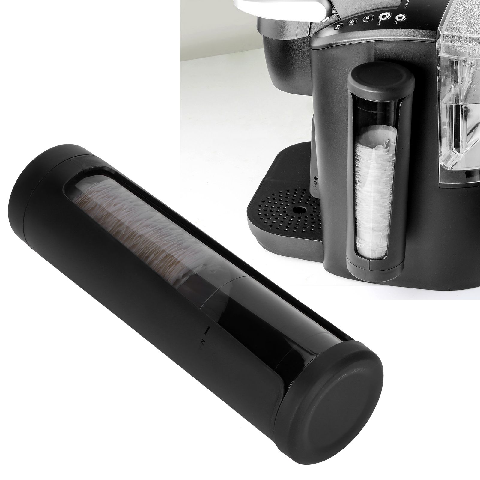 Disposable Cup Dispenser Wall Hanging Coffee Paper Filter Holder Storage view 10