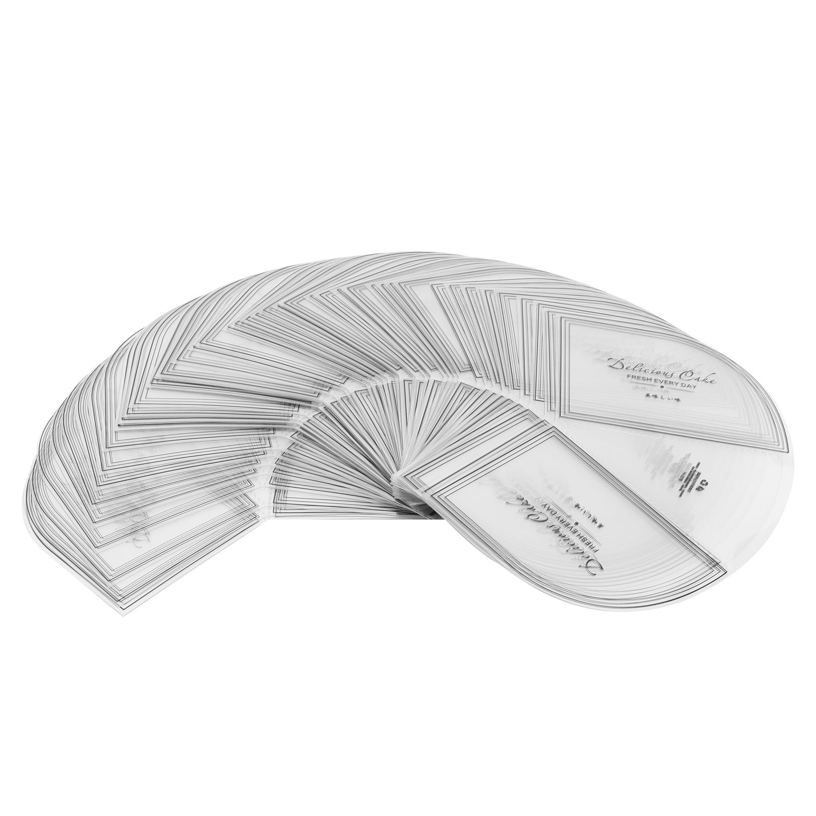 100PCS Triangular Cake Collar Transparent Mousse Surrounding Edge Wrapping