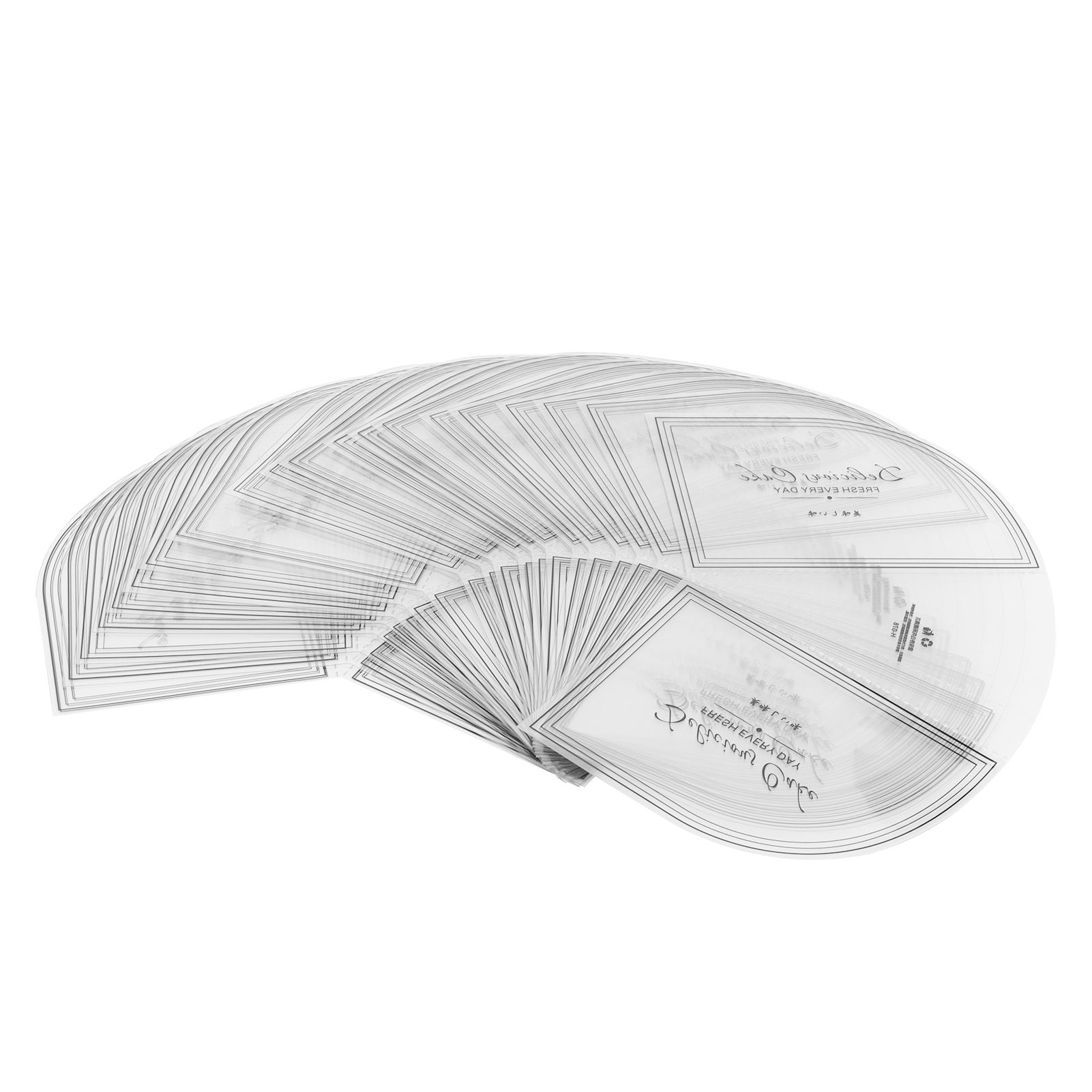 100PCS Triangular Cake Collar Transparent Mousse Surrounding Edge Wrapping view 3