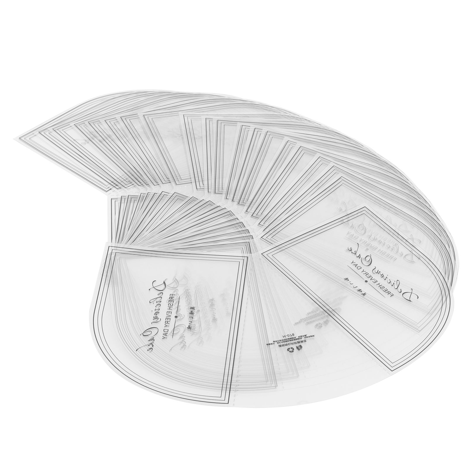 100PCS Triangular Cake Collar Transparent Mousse Surrounding Edge Wrapping view 4