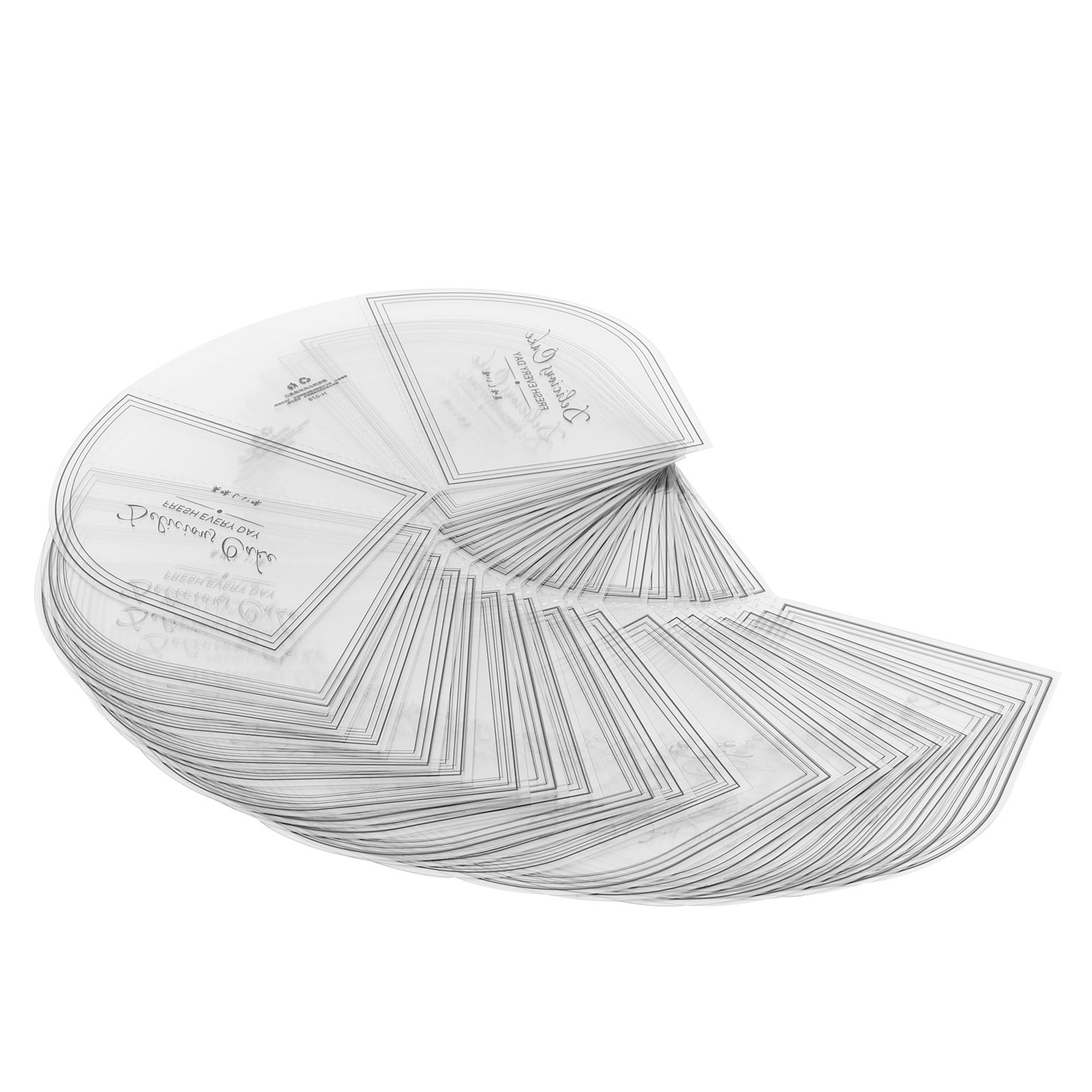 100PCS Triangular Cake Collar Transparent Mousse Surrounding Edge Wrapping view 6