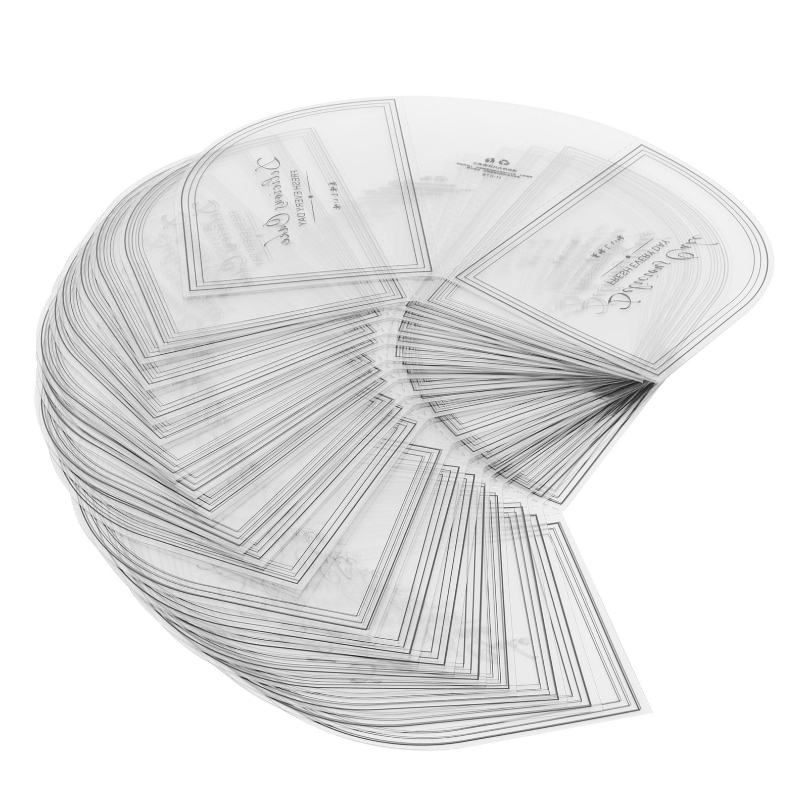 100PCS Triangular Cake Collar Transparent Mousse Surrounding Edge Wrapping view 7