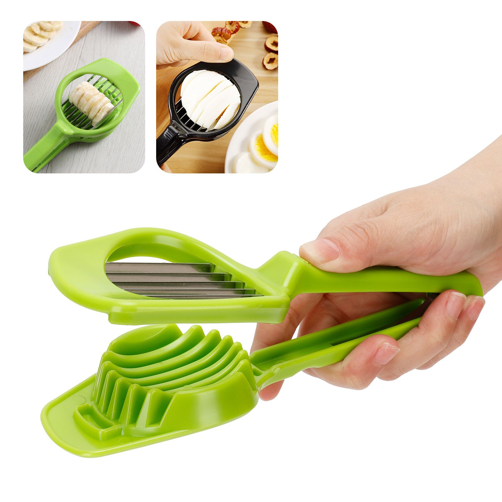 Egg Cutter Handheld Mushroom Kiwi Divider Fruit Vegetable Slicing Tool Kitchen view 9