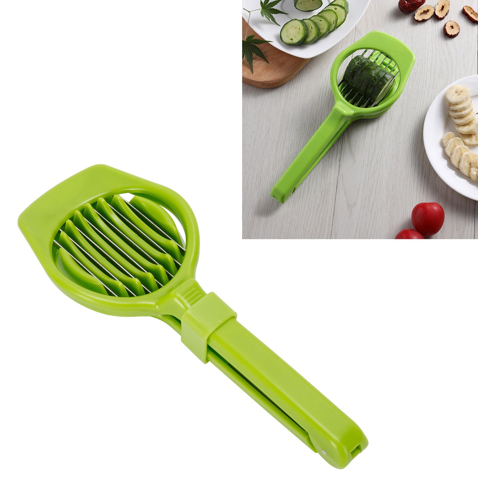 Egg Cutter Handheld Mushroom Kiwi Divider Fruit Vegetable Slicing Tool Kitchen view 10