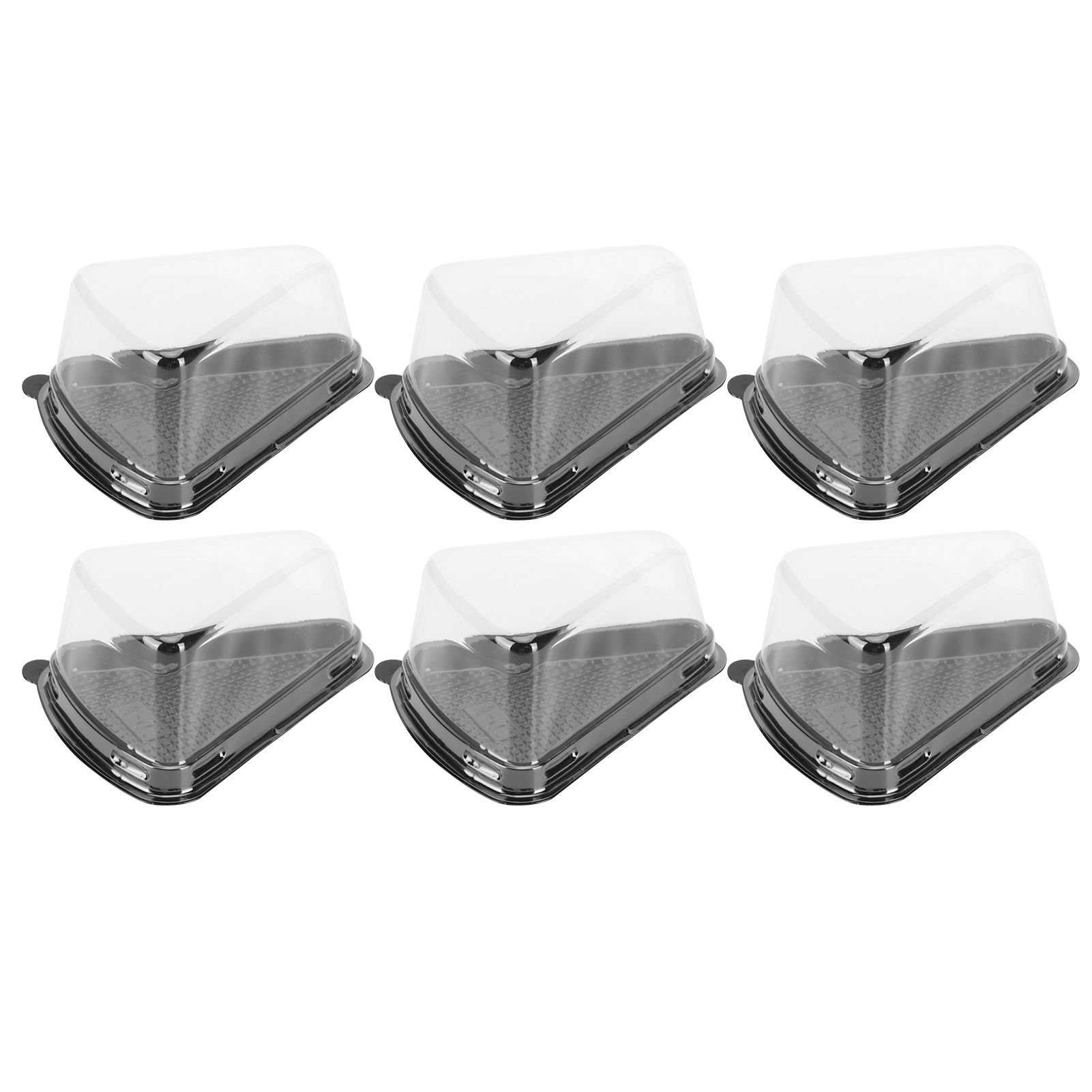 100Pcs Plastic Packing Box Triangular Cake Box Container for Pastry Bakery view 5