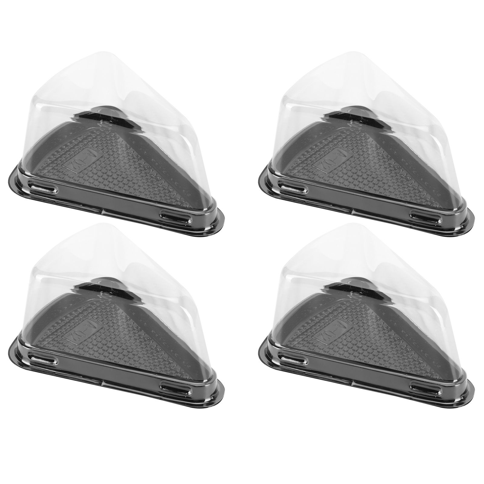 100Pcs Plastic Packing Box Triangular Cake Box Container for Pastry Bakery view 6