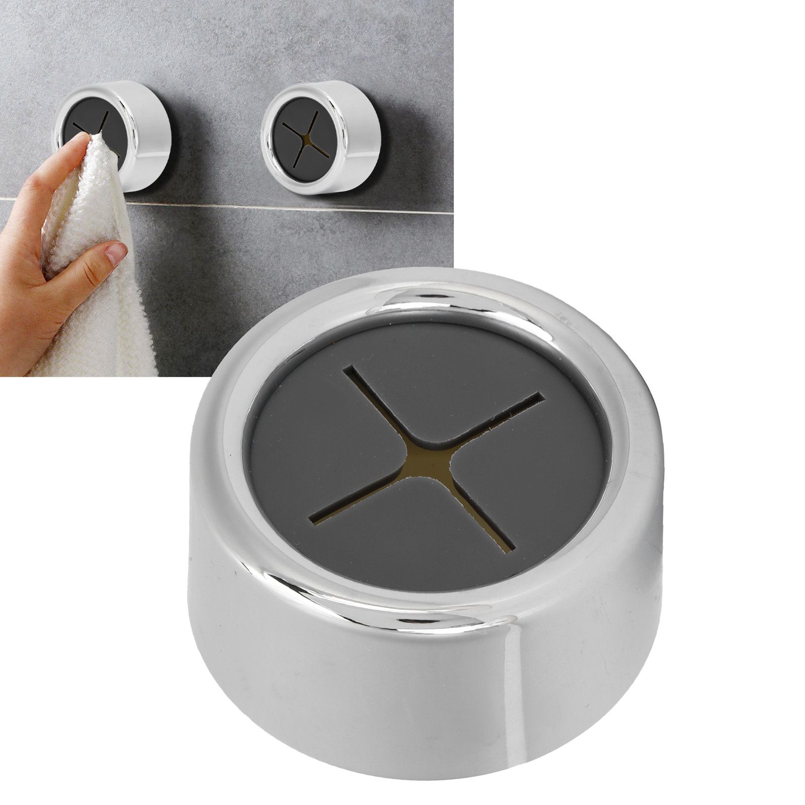Wash Cloth Clip Towel Plug Holder Punch Free SelfAdhesive Hook Kitchen view 10