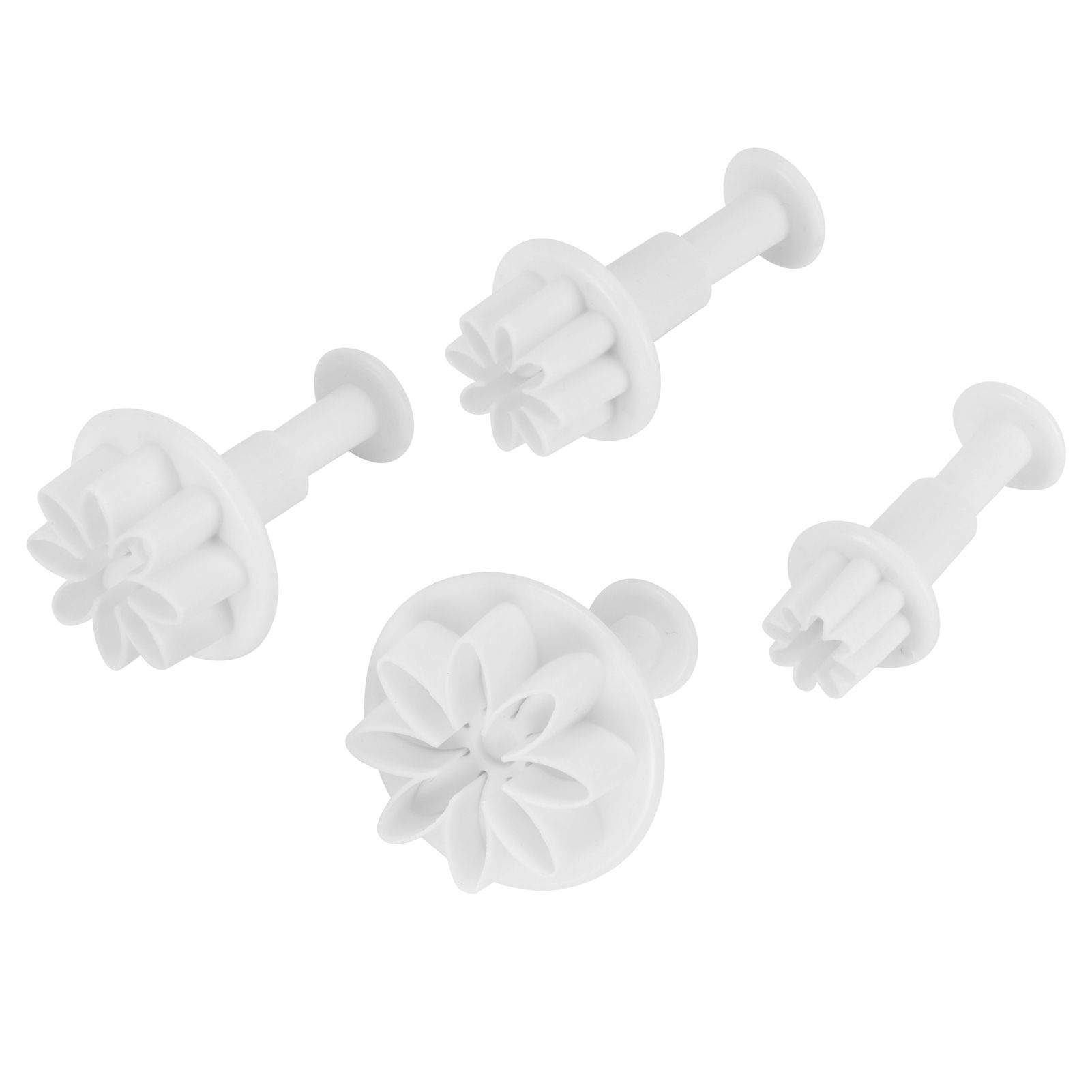 4Pcs Cake Decorating Molds Flower Pattern Fondant Cutter Mold DIY Baking Utensils