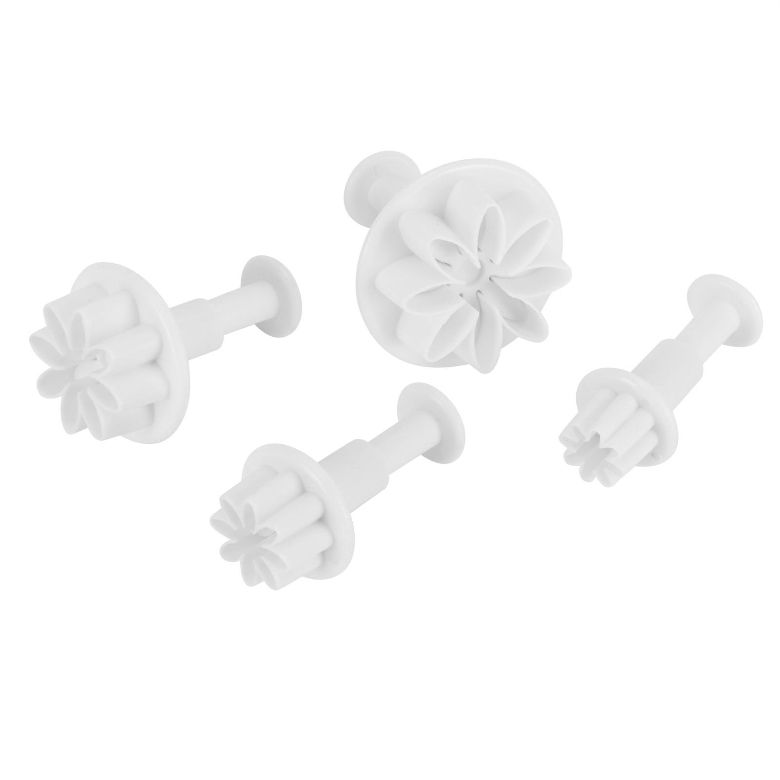 4Pcs Cake Decorating Molds Flower Pattern Fondant Cutter Mold DIY Baking Utensils view 4