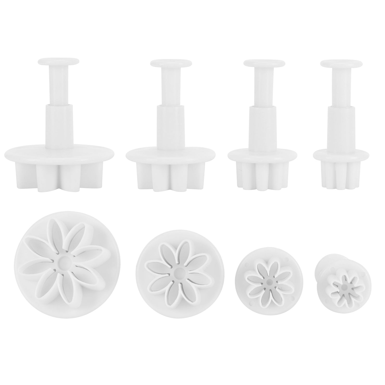 4Pcs Cake Decorating Molds Flower Pattern Fondant Cutter Mold DIY Baking Utensils view 7