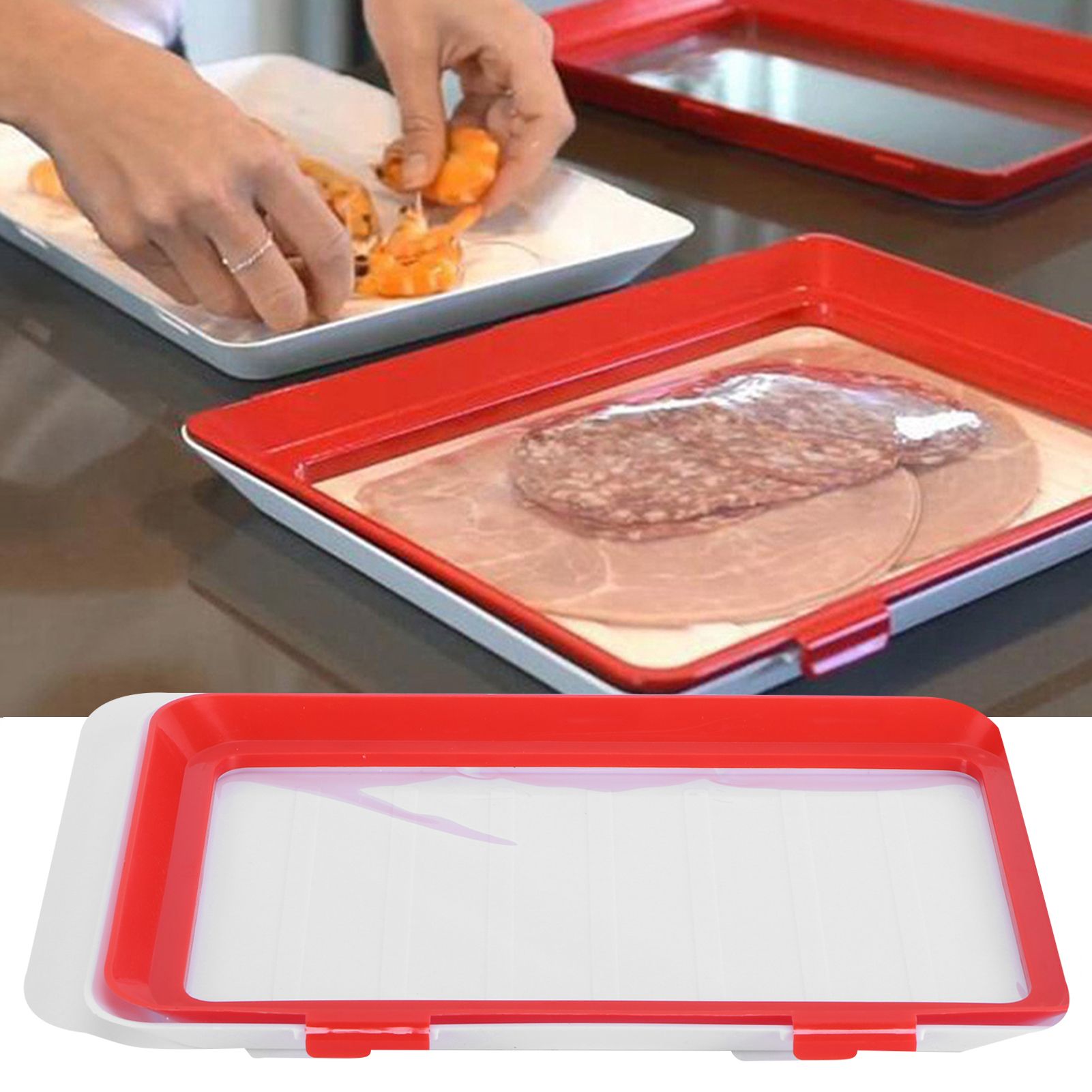 Food Preservation Tray Food Keeping Storage Container Kitchen Supplies for view 10