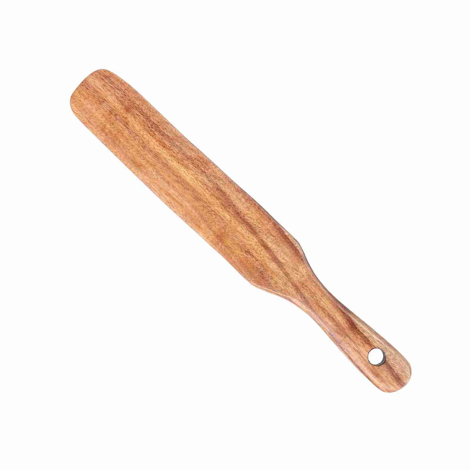 Teak Cream Spatula NonStick Wooden Cooking Spatula for Household Kitchen Utensil view 3