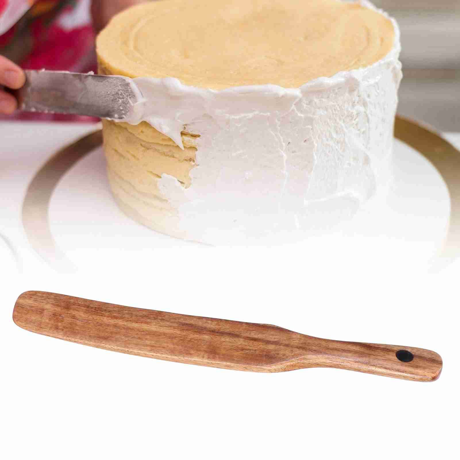 Teak Cream Spatula NonStick Wooden Cooking Spatula for Household Kitchen Utensil view 11