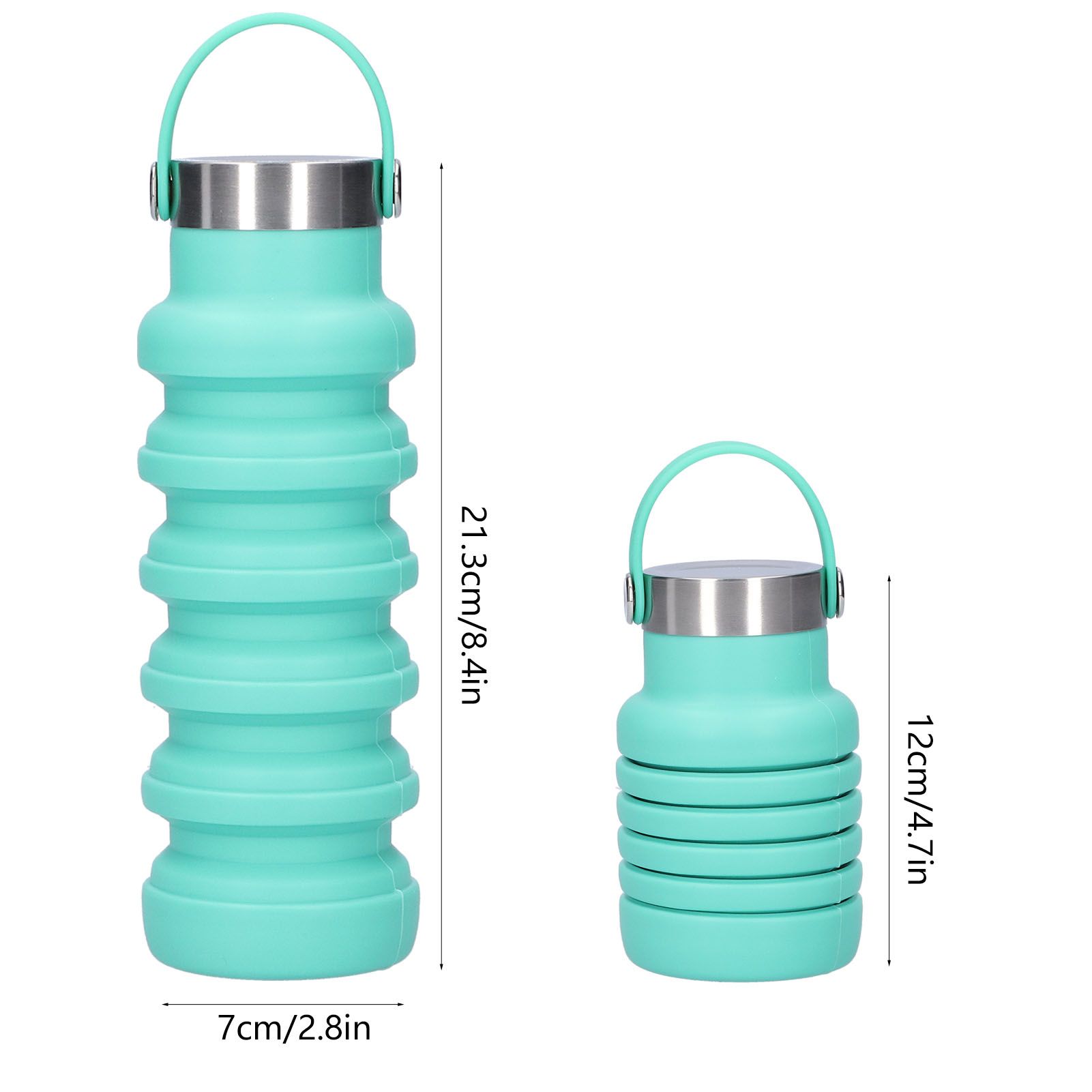 500ml Collapsible Water Bottle Foldable Cup Portable Outdoor Travel Sports Bottle view 12
