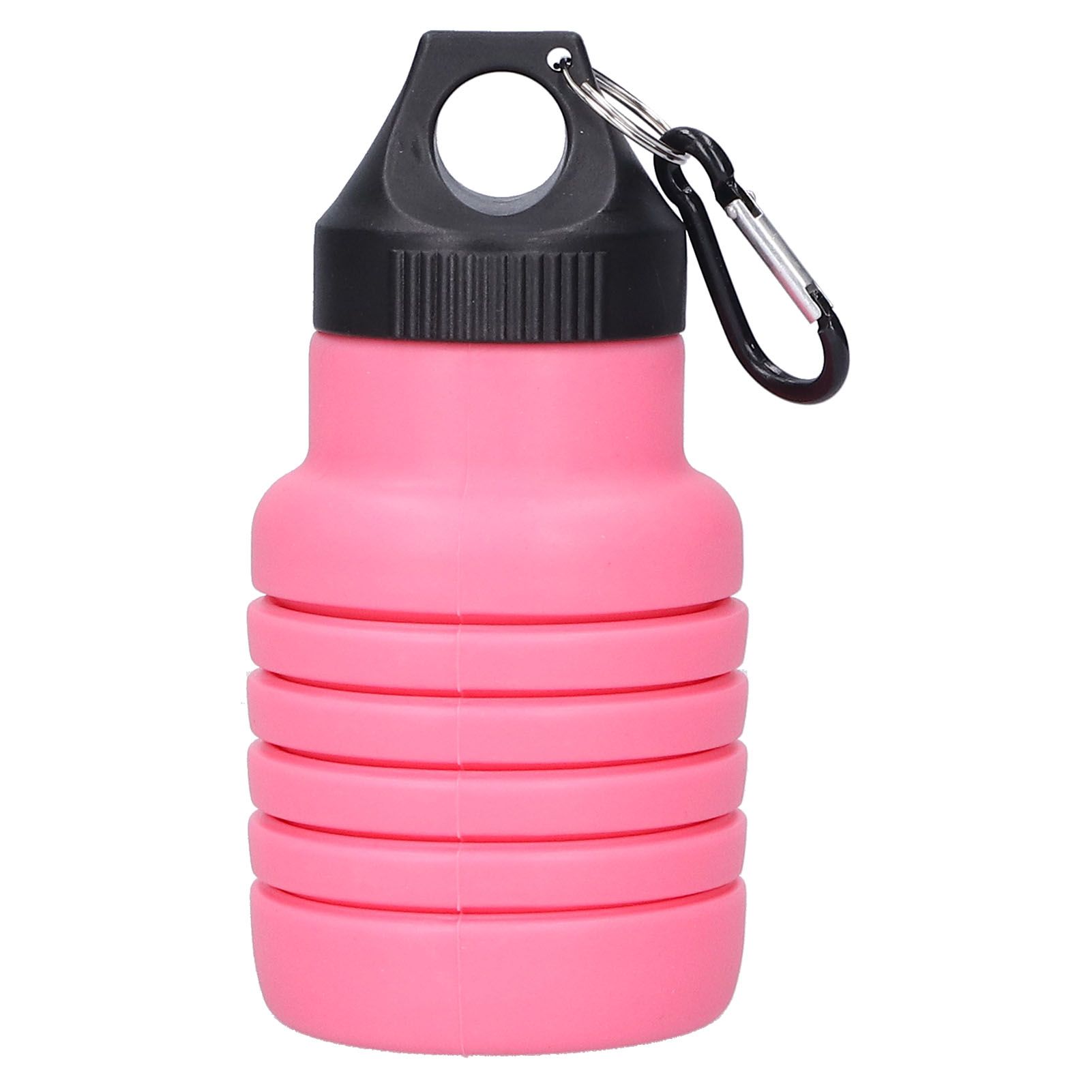500ml Collapsible Water Bottle Silicone Foldable Water Bottle with Plastic Cap view 2