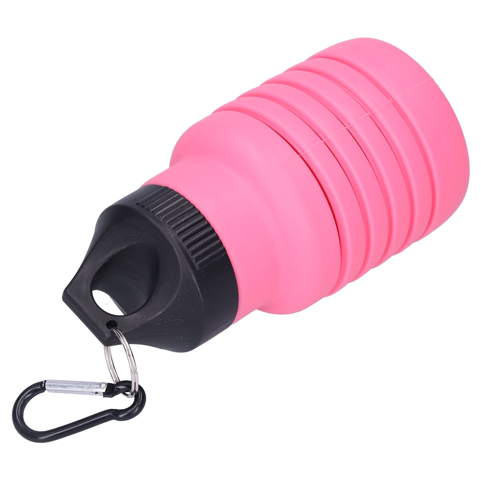 500ml Collapsible Water Bottle Silicone Foldable Water Bottle with Plastic Cap view 3