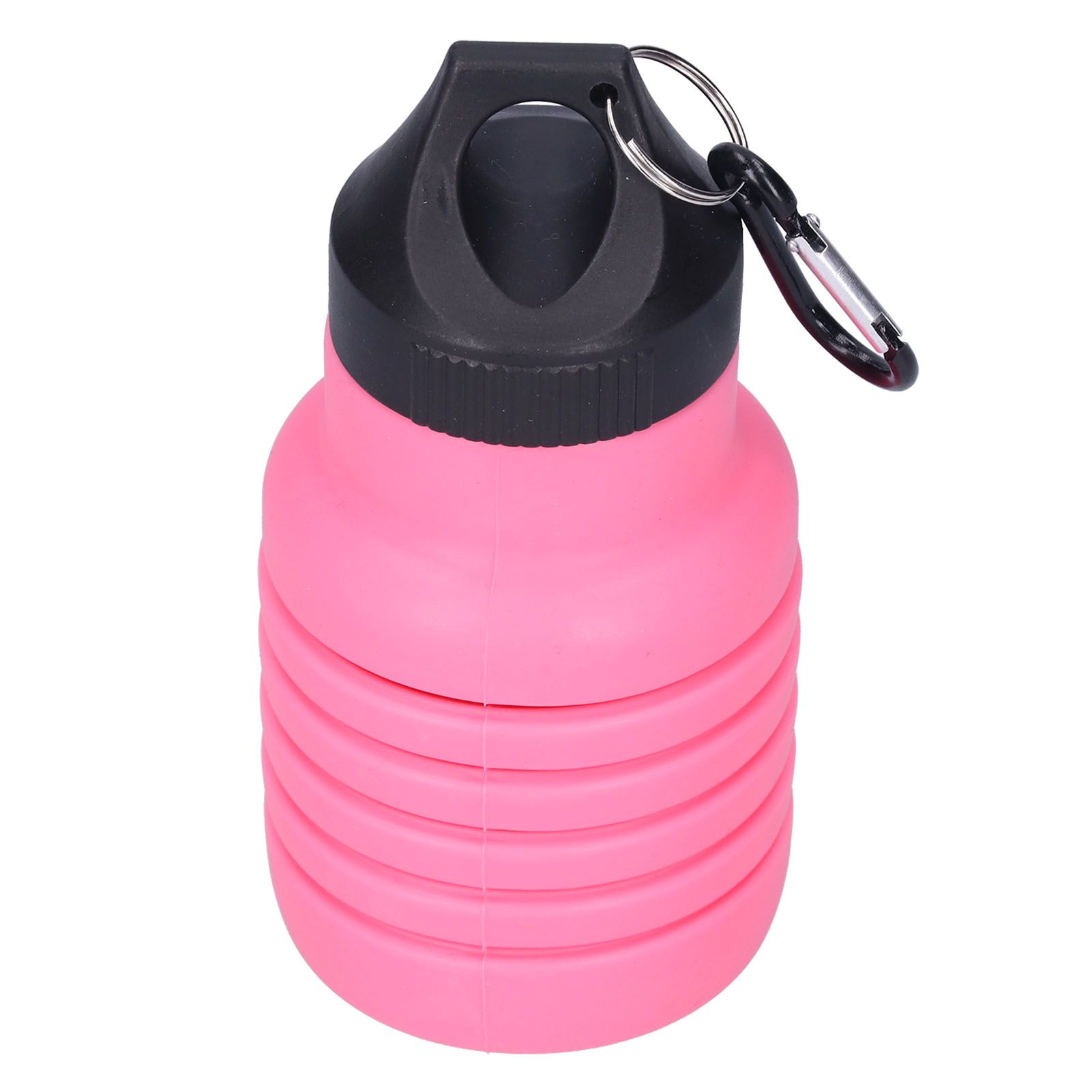 500ml Collapsible Water Bottle Silicone Foldable Water Bottle with Plastic Cap view 5