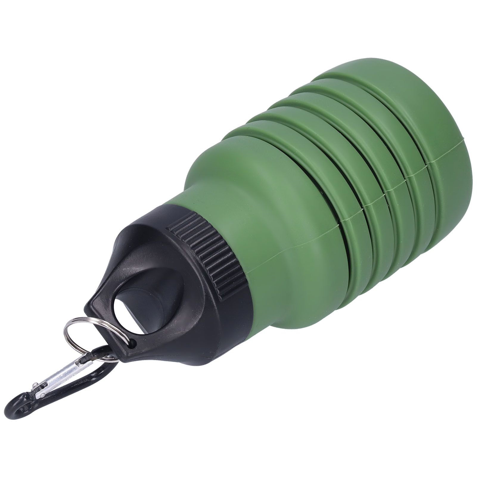 500ml Collapsible Water Bottle Silicone Foldable Water Bottle with Plastic Cap view 4