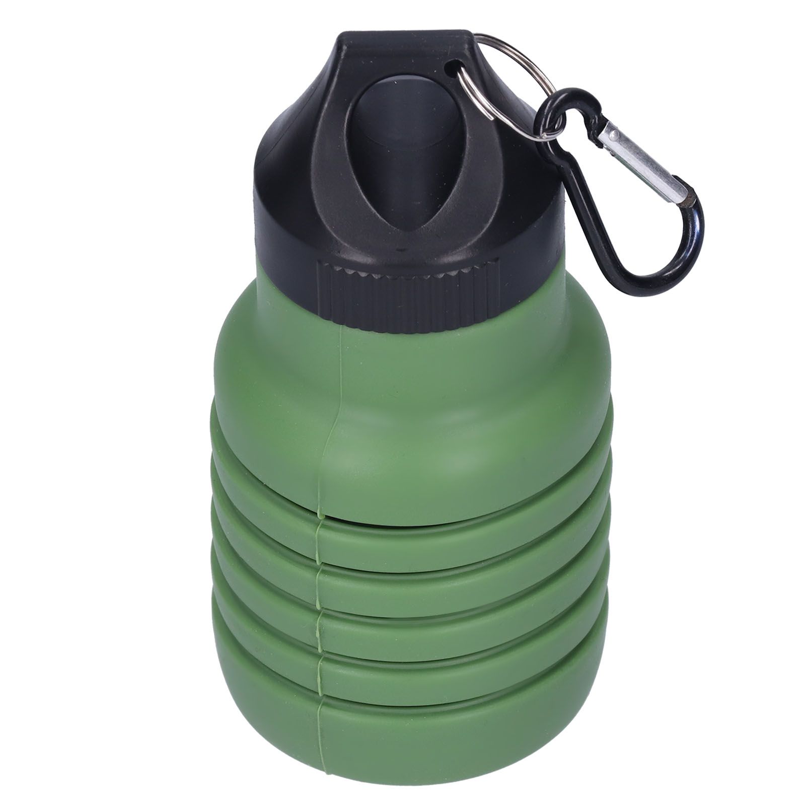 500ml Collapsible Water Bottle Silicone Foldable Water Bottle with Plastic Cap view 5