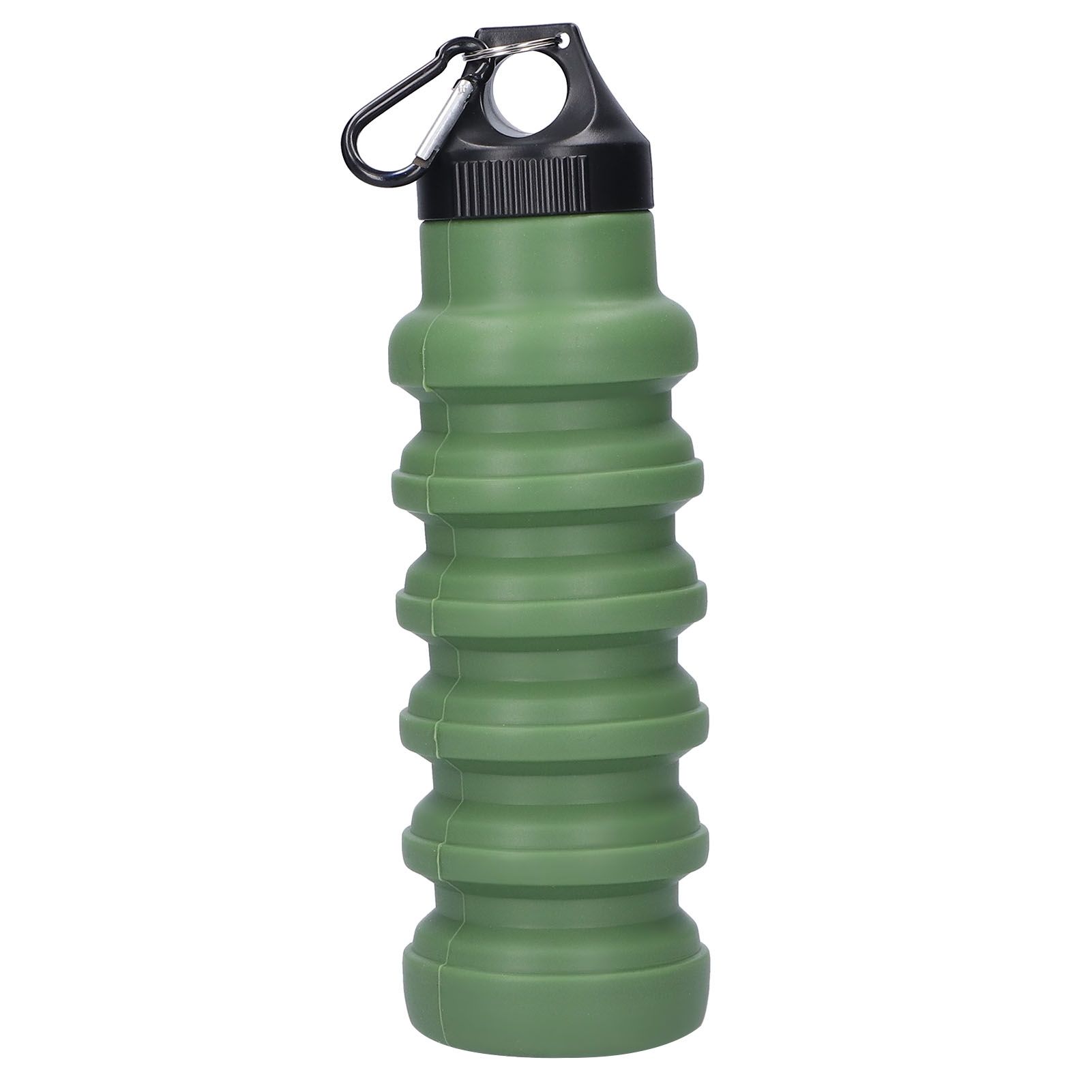 500ml Collapsible Water Bottle Silicone Foldable Water Bottle with Plastic Cap view 8