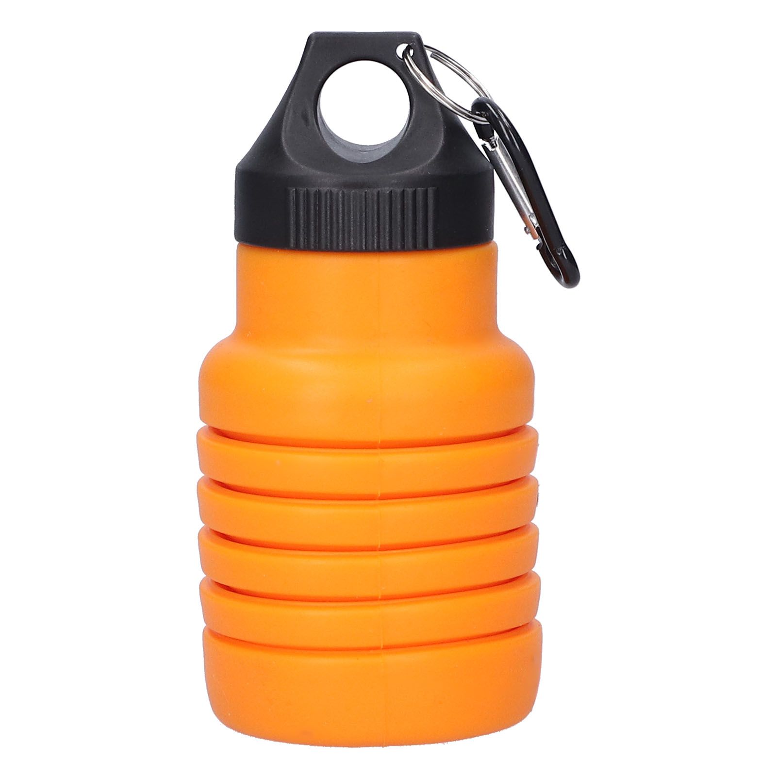 500ml Collapsible Water Bottle Silicone Foldable Water Bottle with Plastic Cap view 2