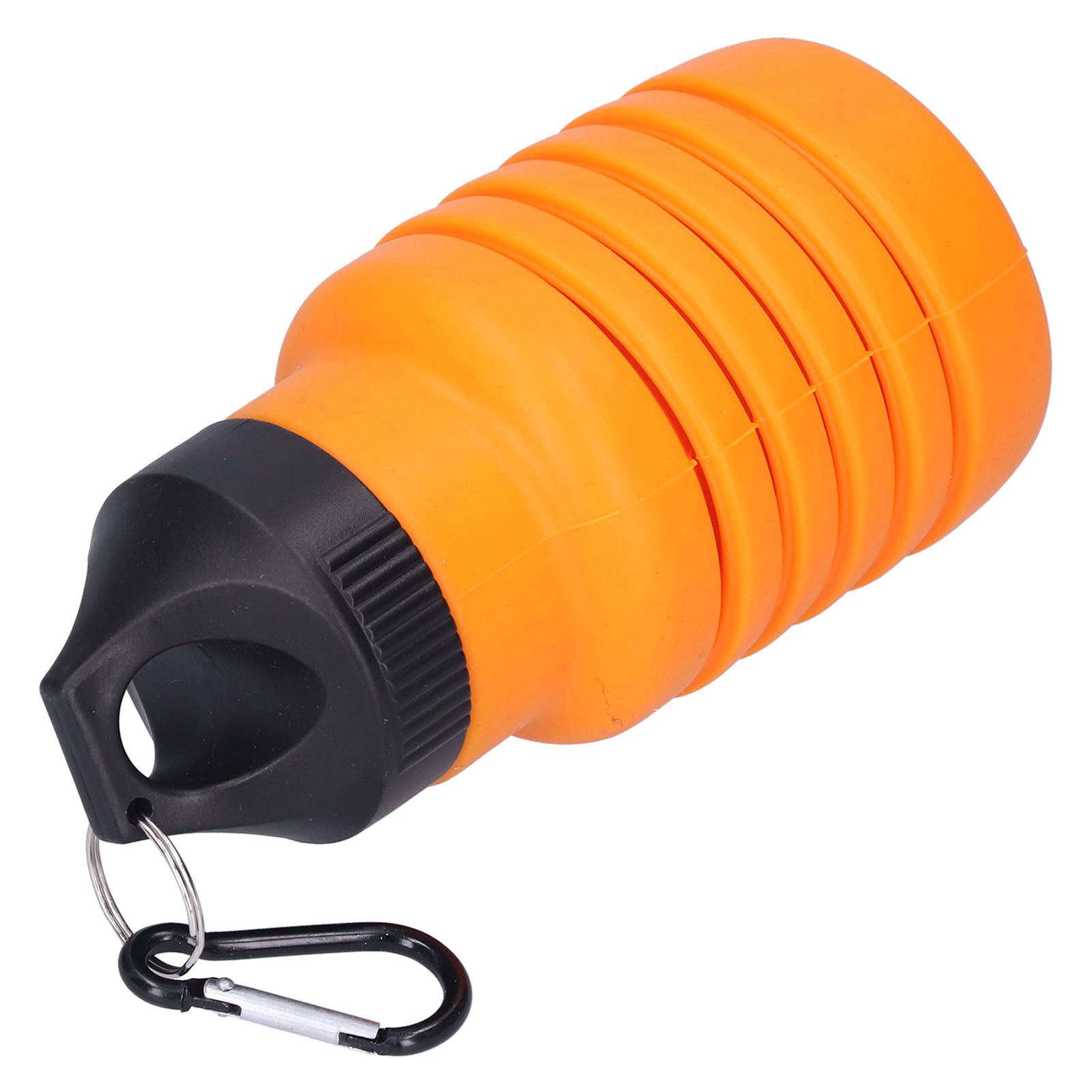 500ml Collapsible Water Bottle Silicone Foldable Water Bottle with Plastic Cap view 4