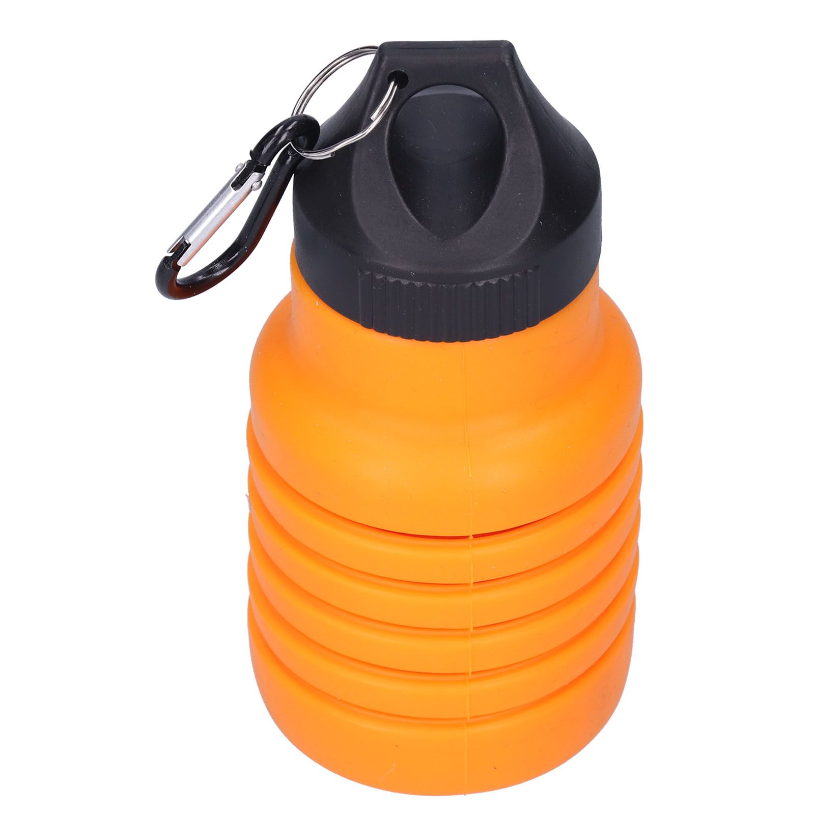 500ml Collapsible Water Bottle Silicone Foldable Water Bottle with Plastic Cap view 5